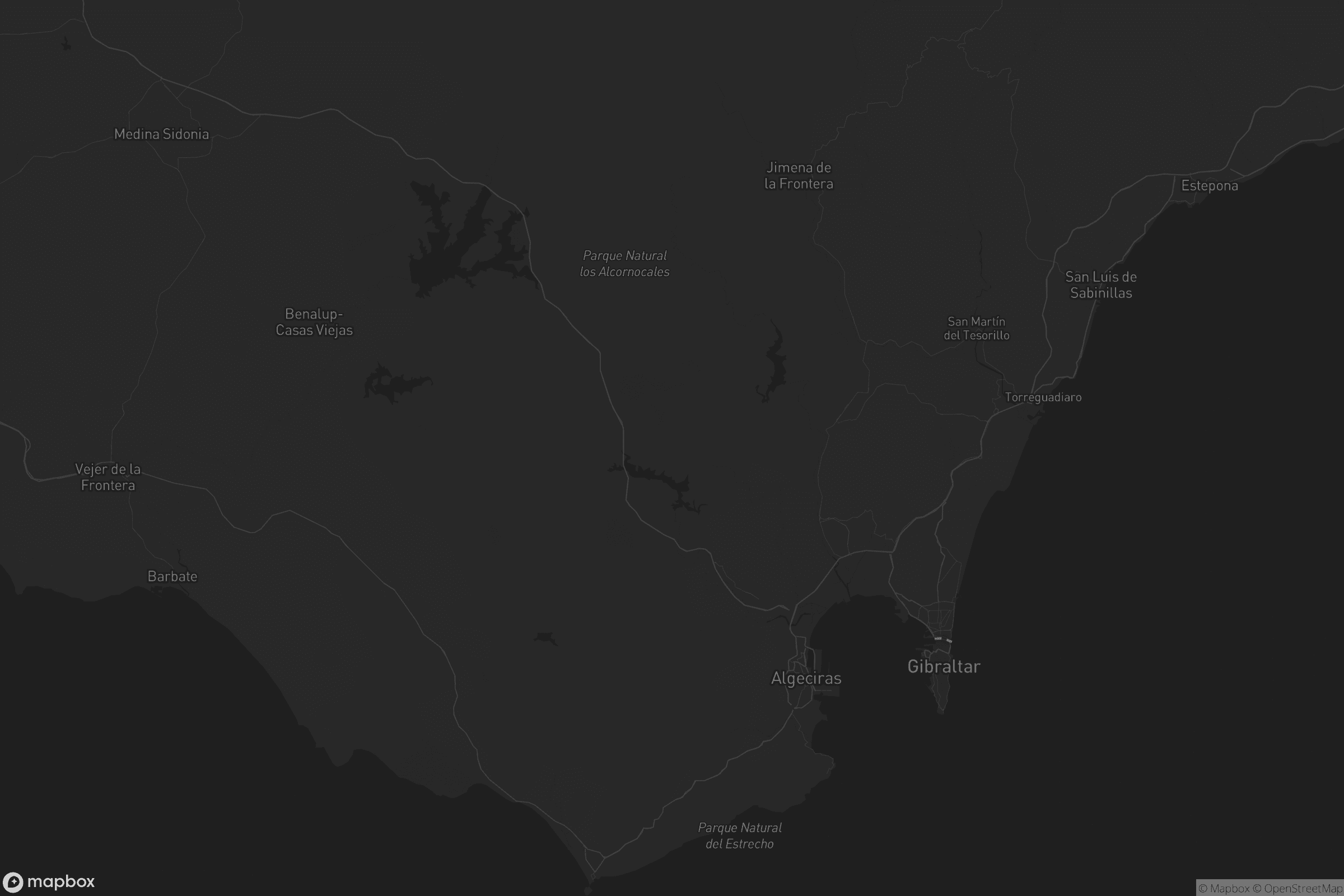 Mapa de Campo de Gibraltar