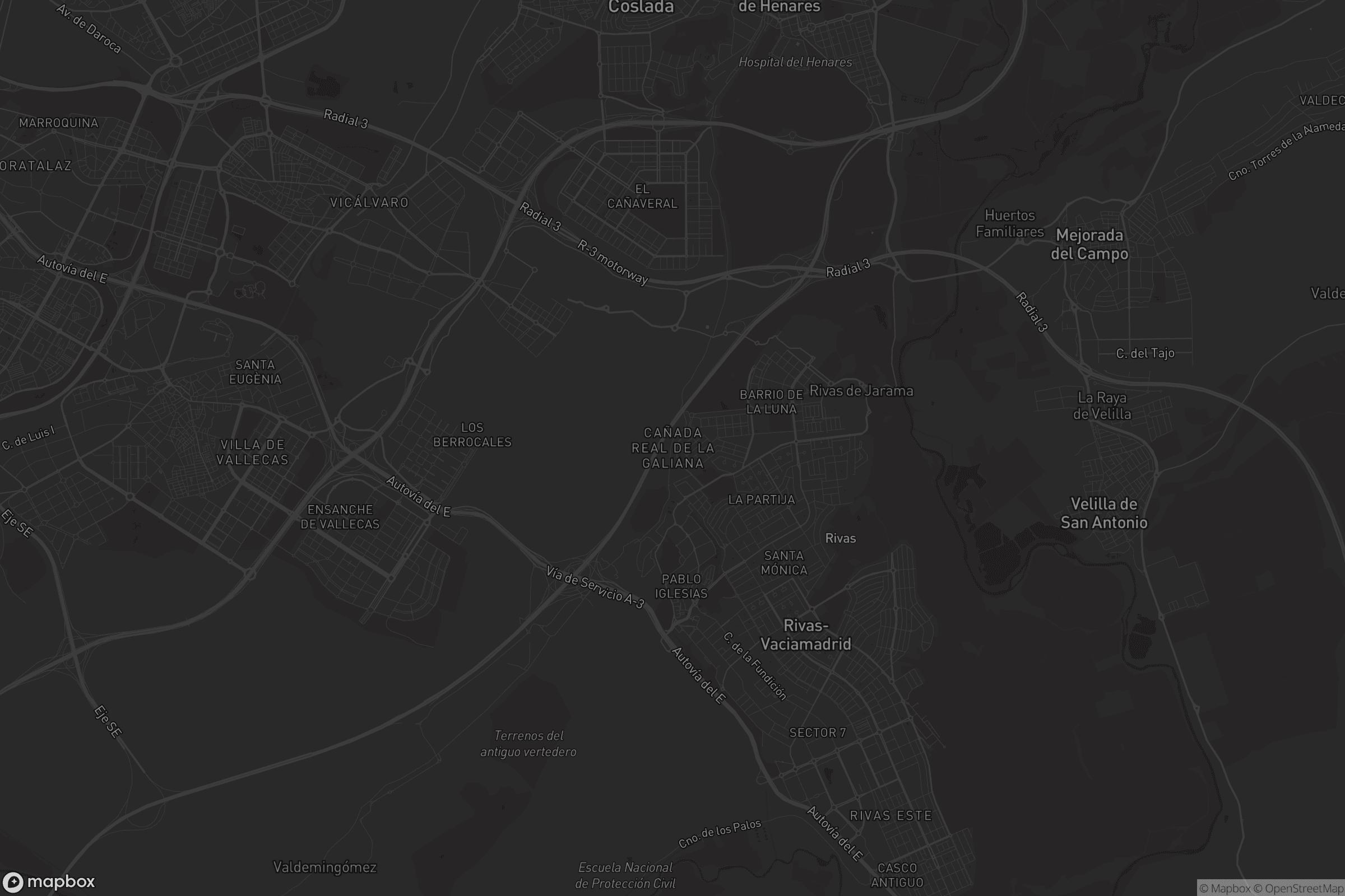 Mapa de Cañada Real de la Galiana