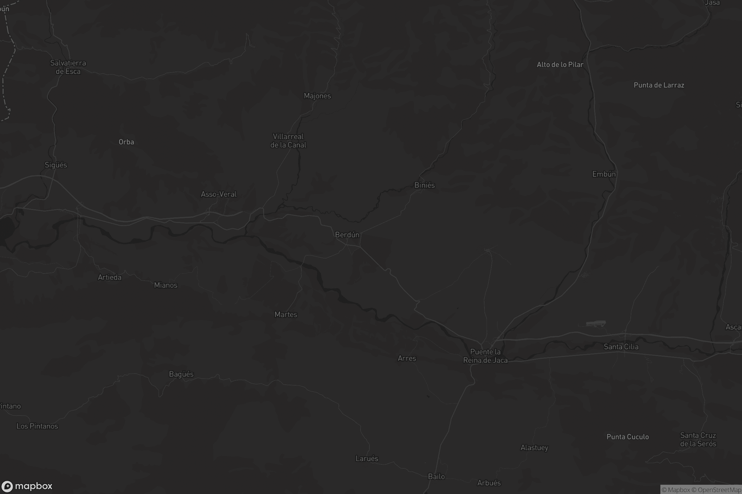 Mapa de Canal de Berdún