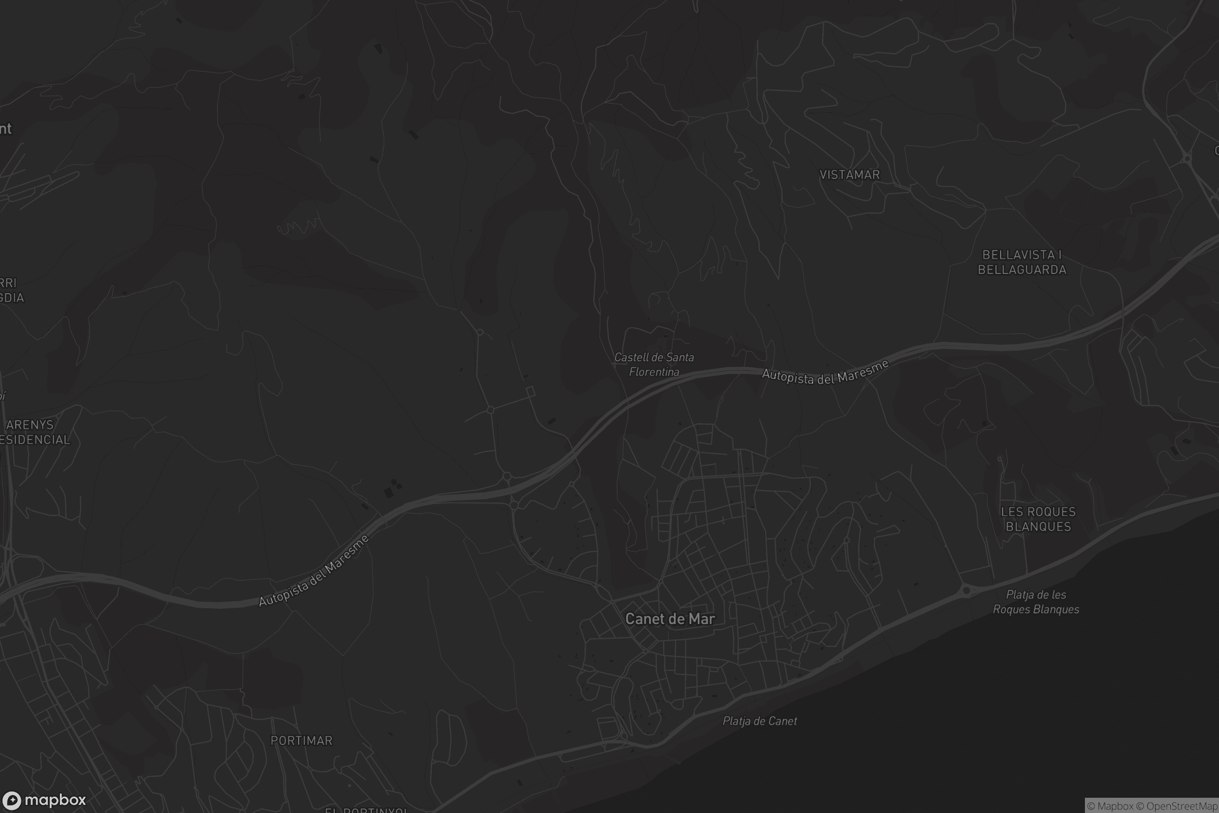 Mapa de Canet de Mar