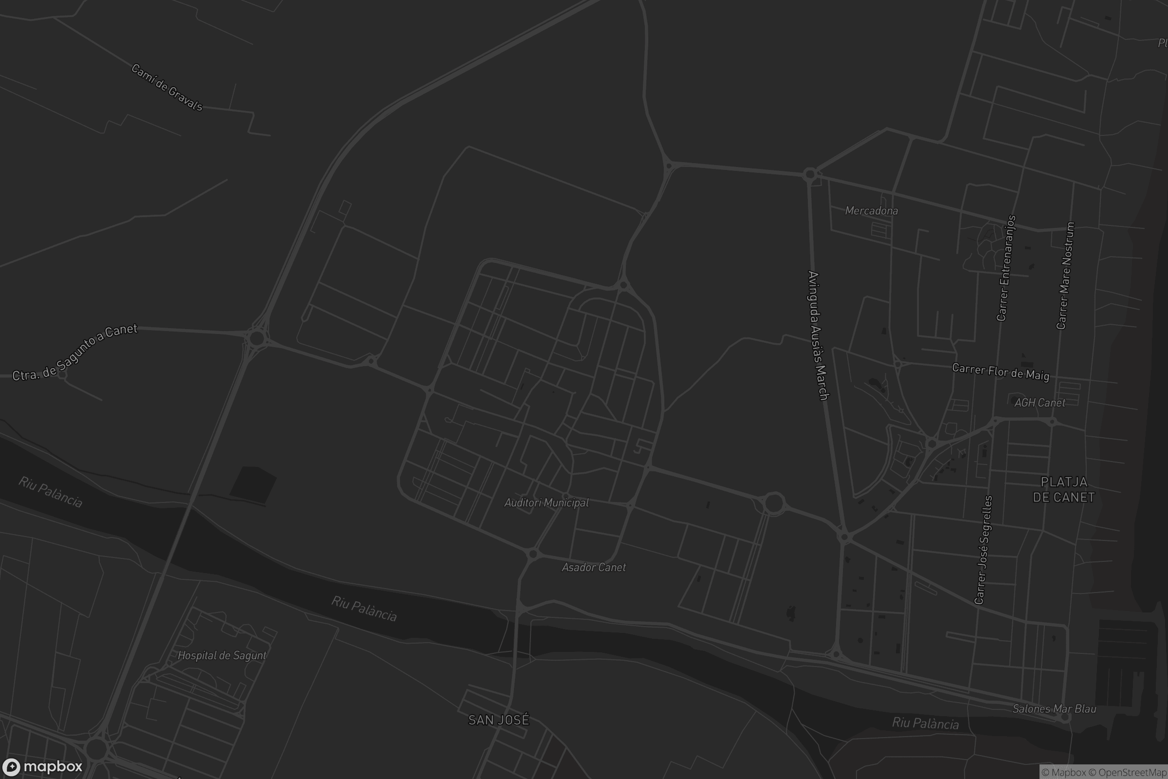 Mapa de Canet d'en Berenguer
