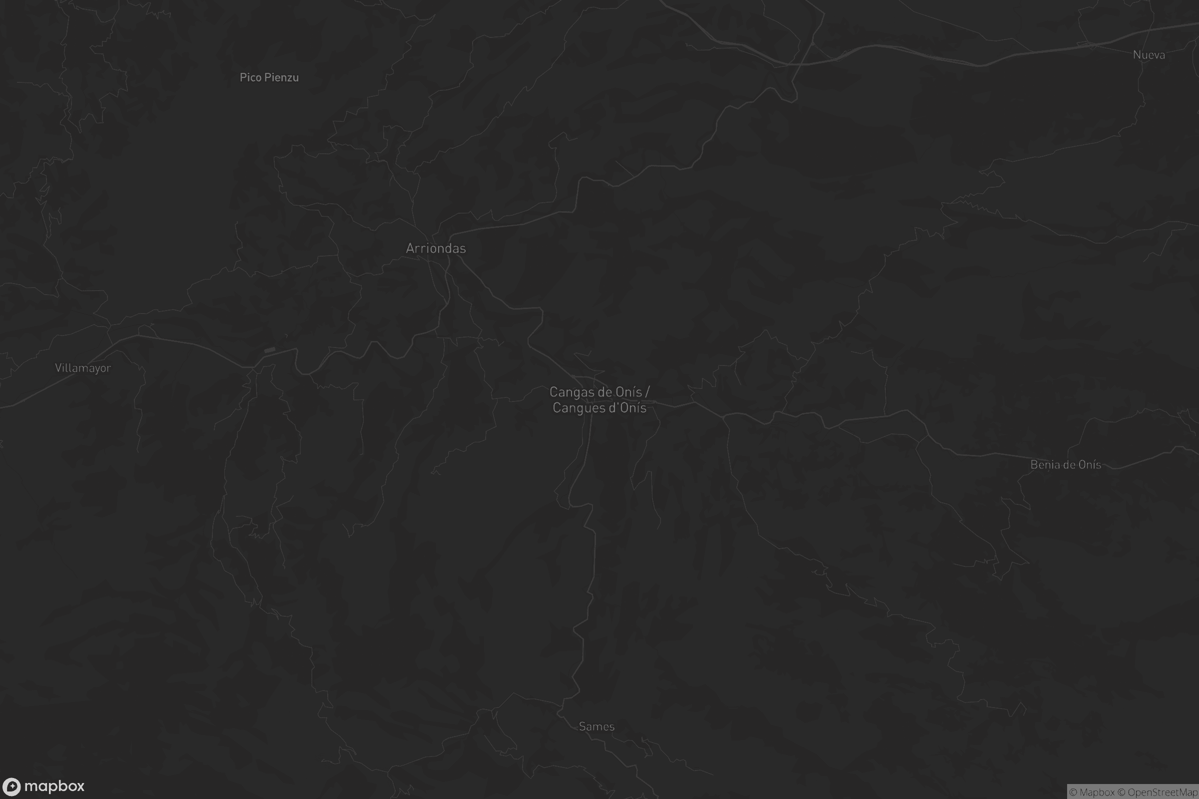 Mapa de Cangas de Onís / Cangues d'Onís