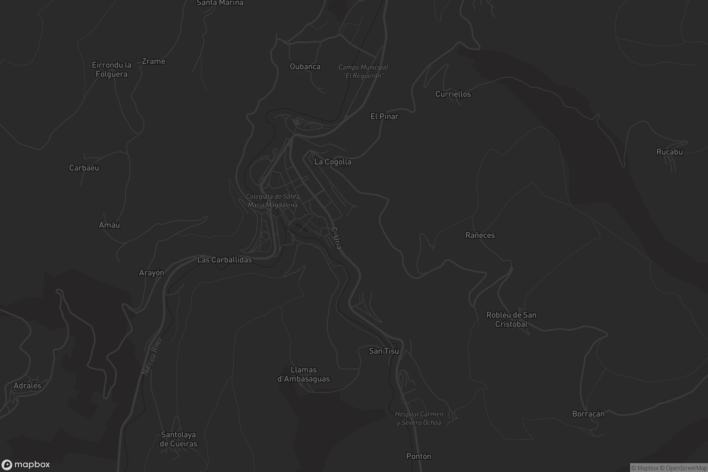 Mapa de Cangas del Narcea