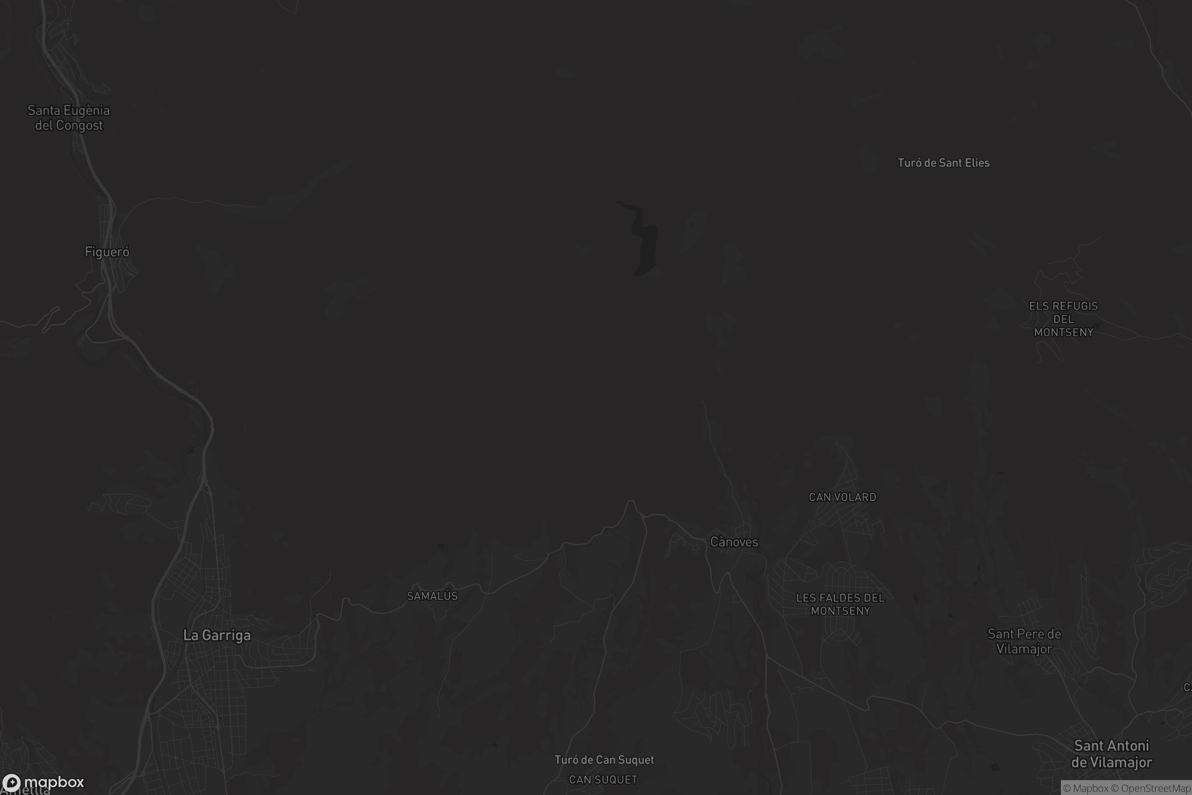 Mapa de Cànoves i Samalús
