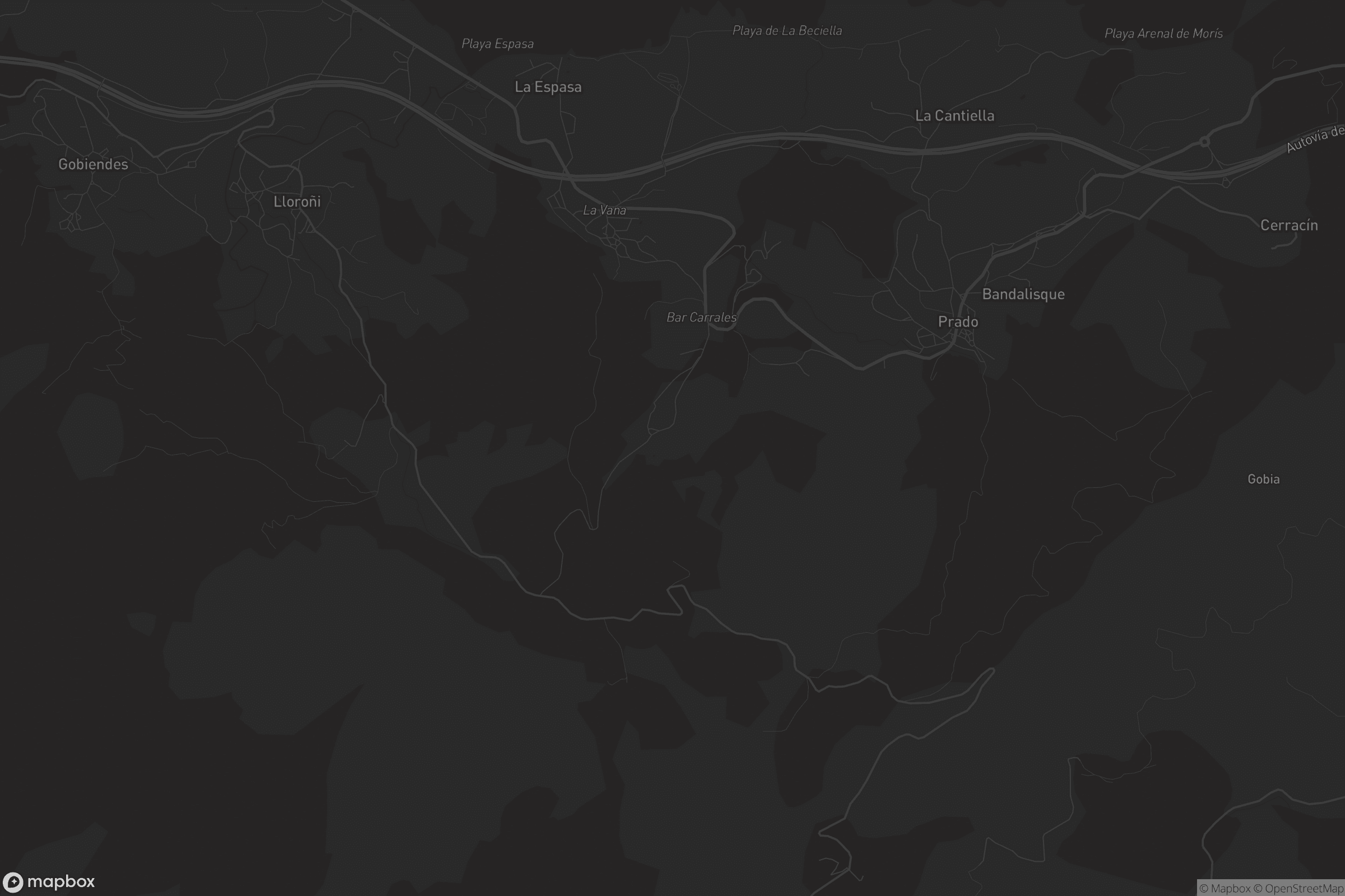 Mapa de Caravia la Baxa