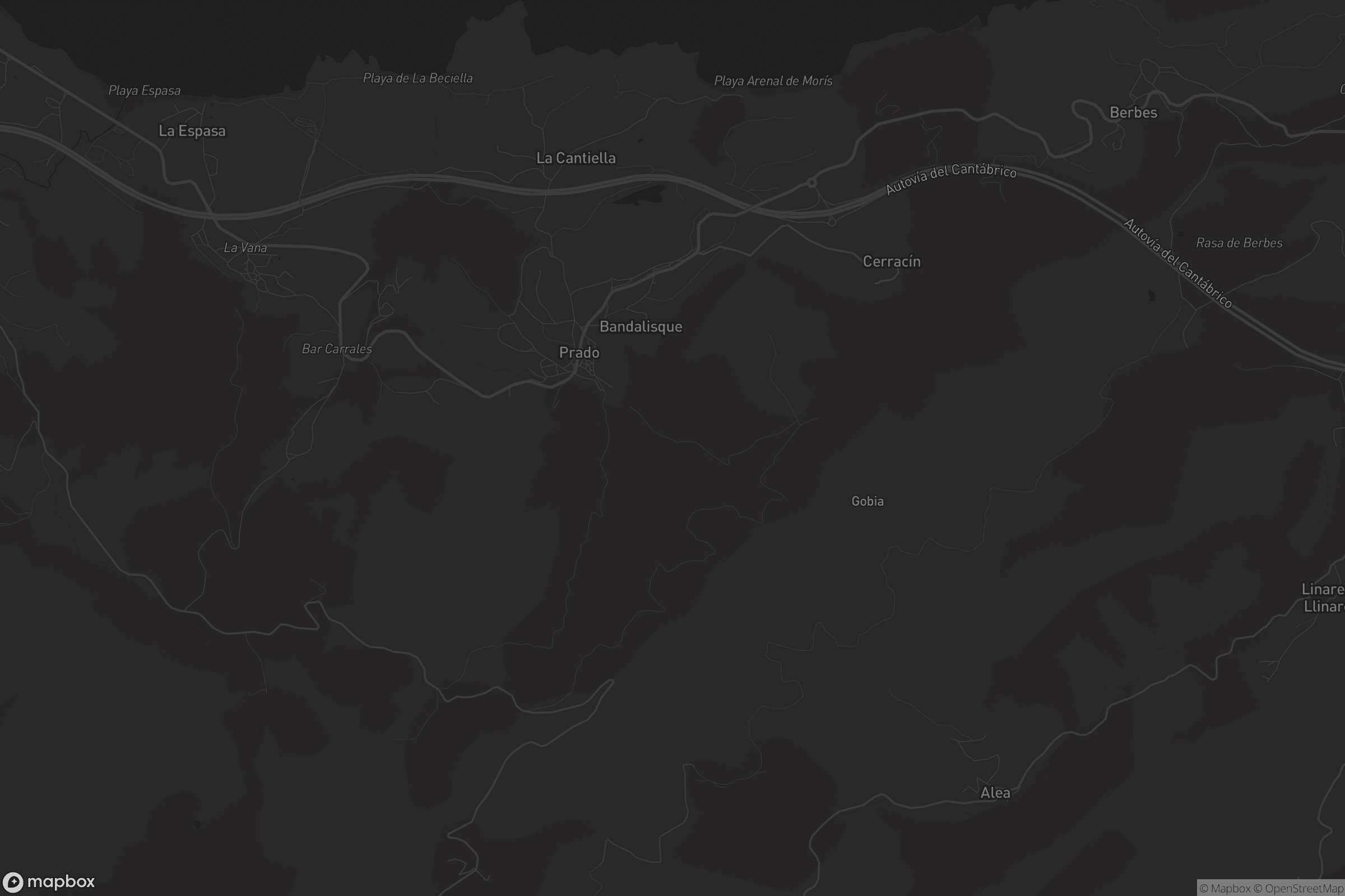 Mapa de Caravia l'Alta