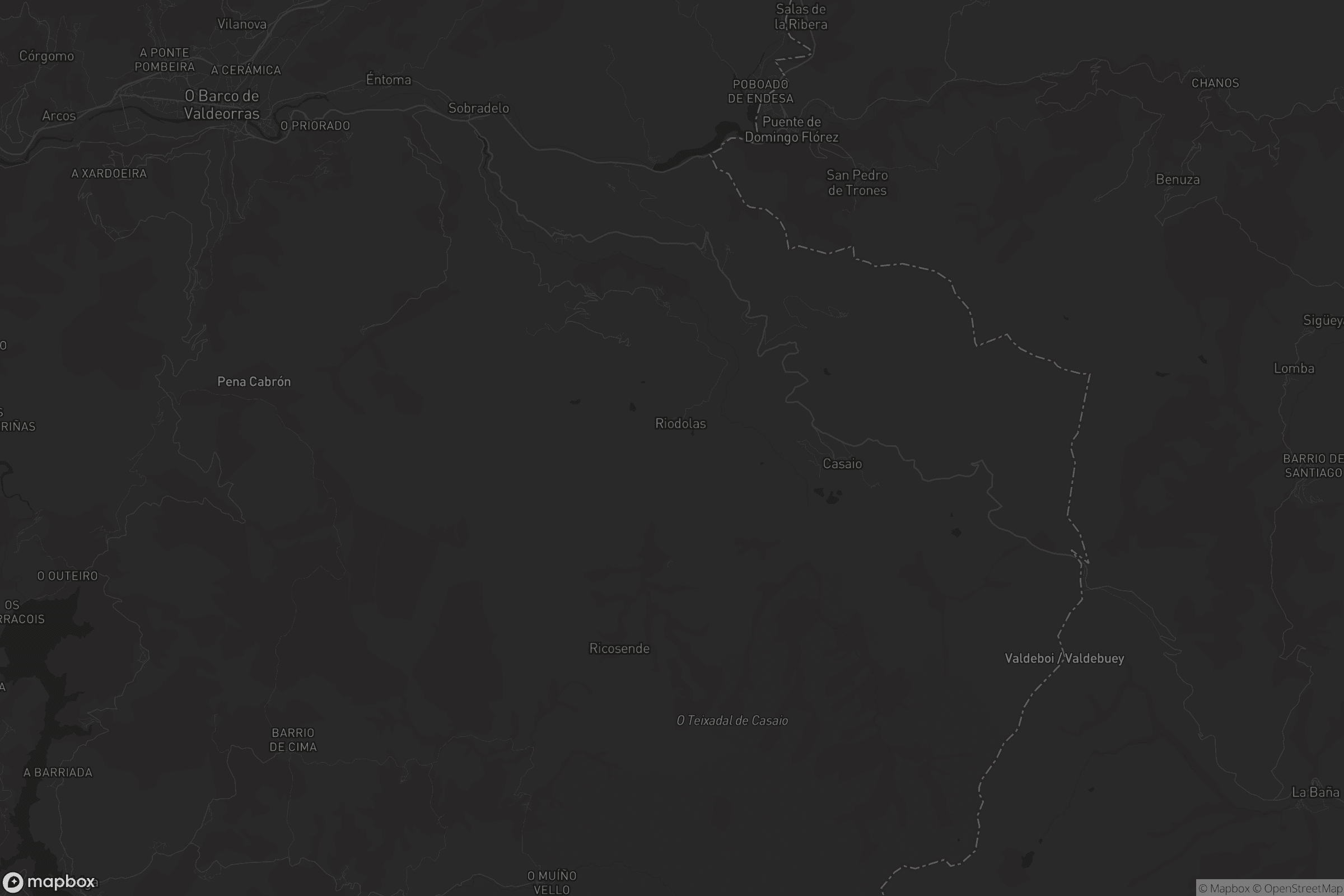 Mapa de Carballeda de Valdeorras