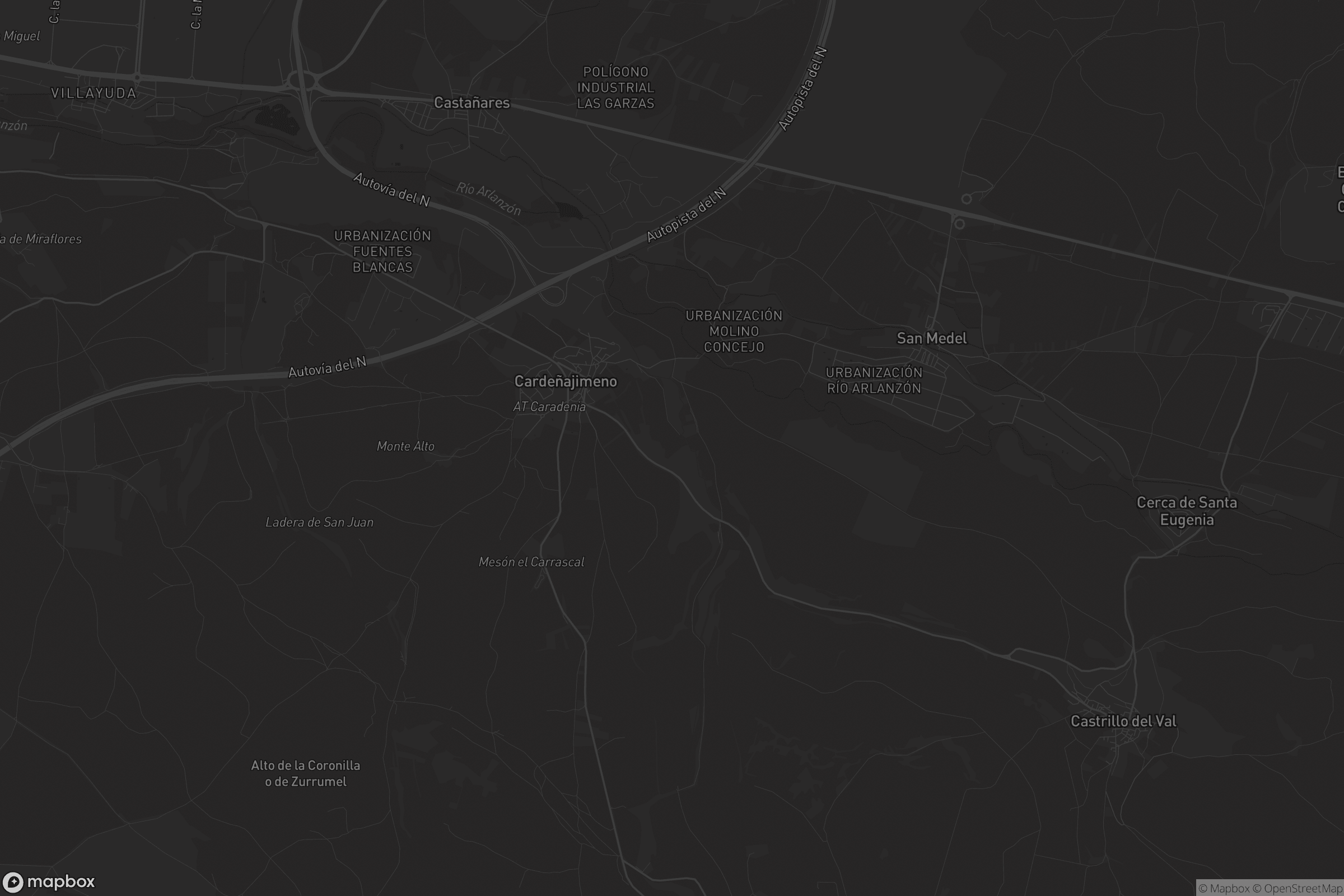 Mapa de Cardeñajimeno