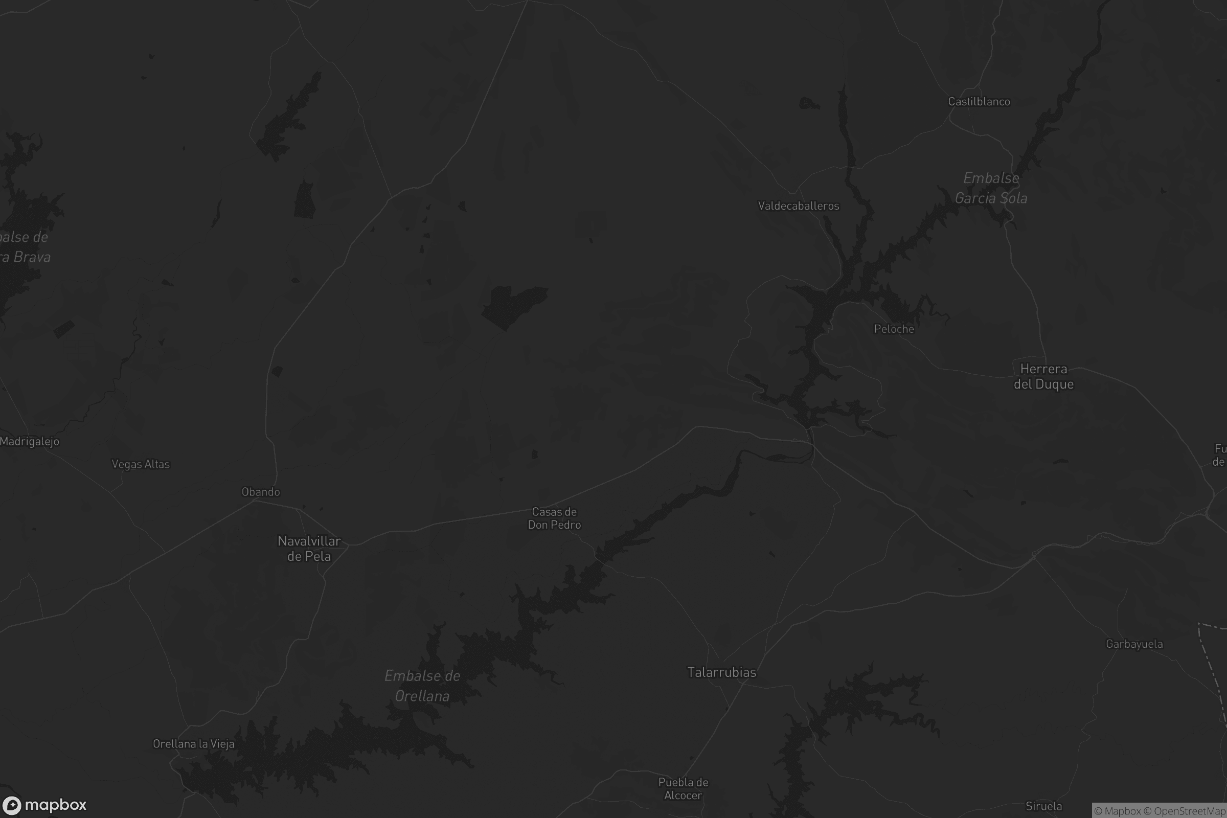 Mapa de Casas de Don Pedro