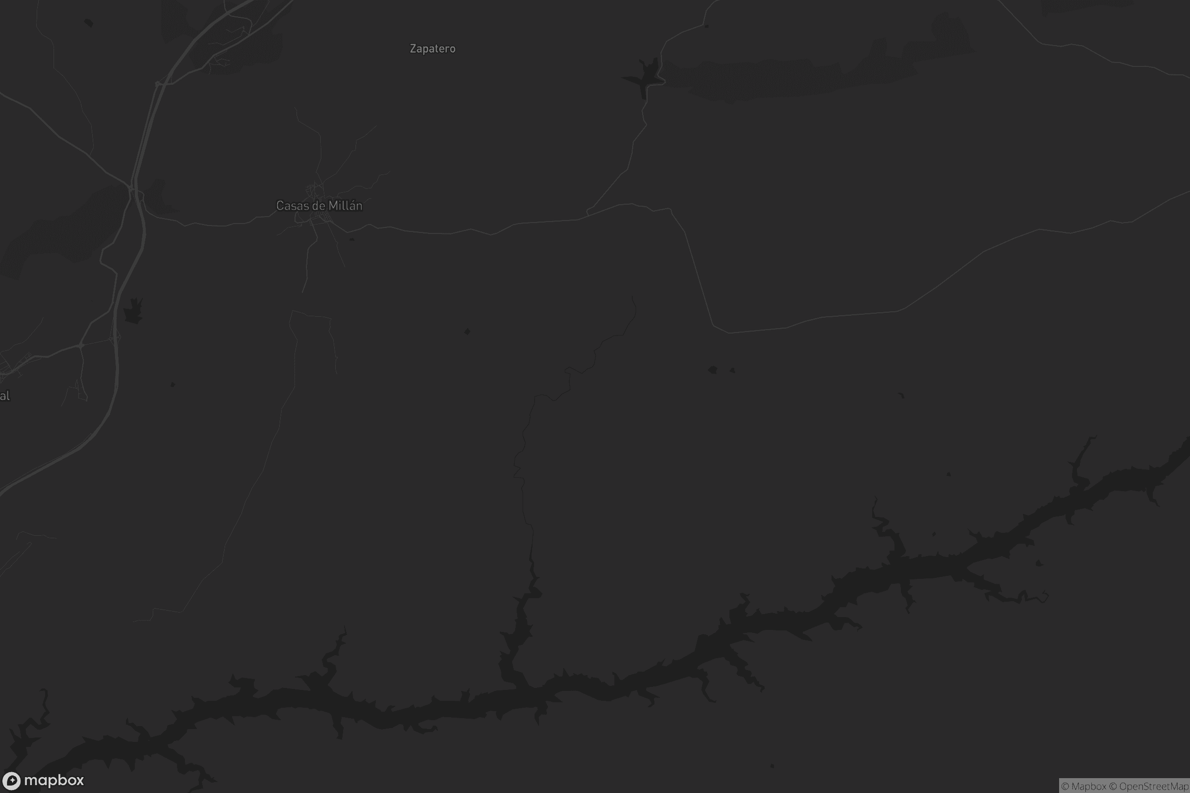 Mapa de Casas de Millán