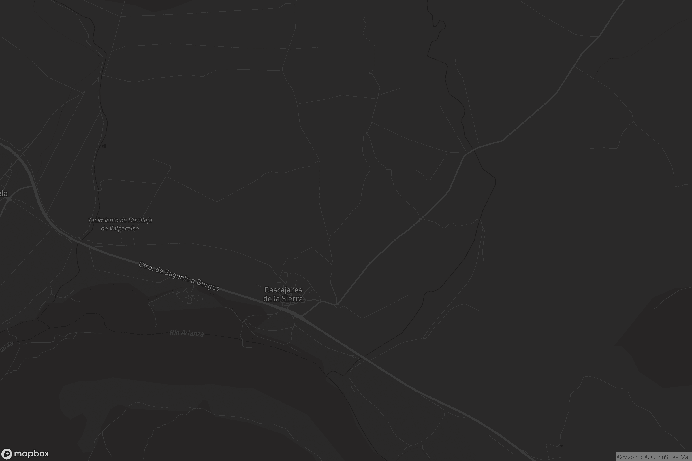 Mapa de Cascajares de la Sierra