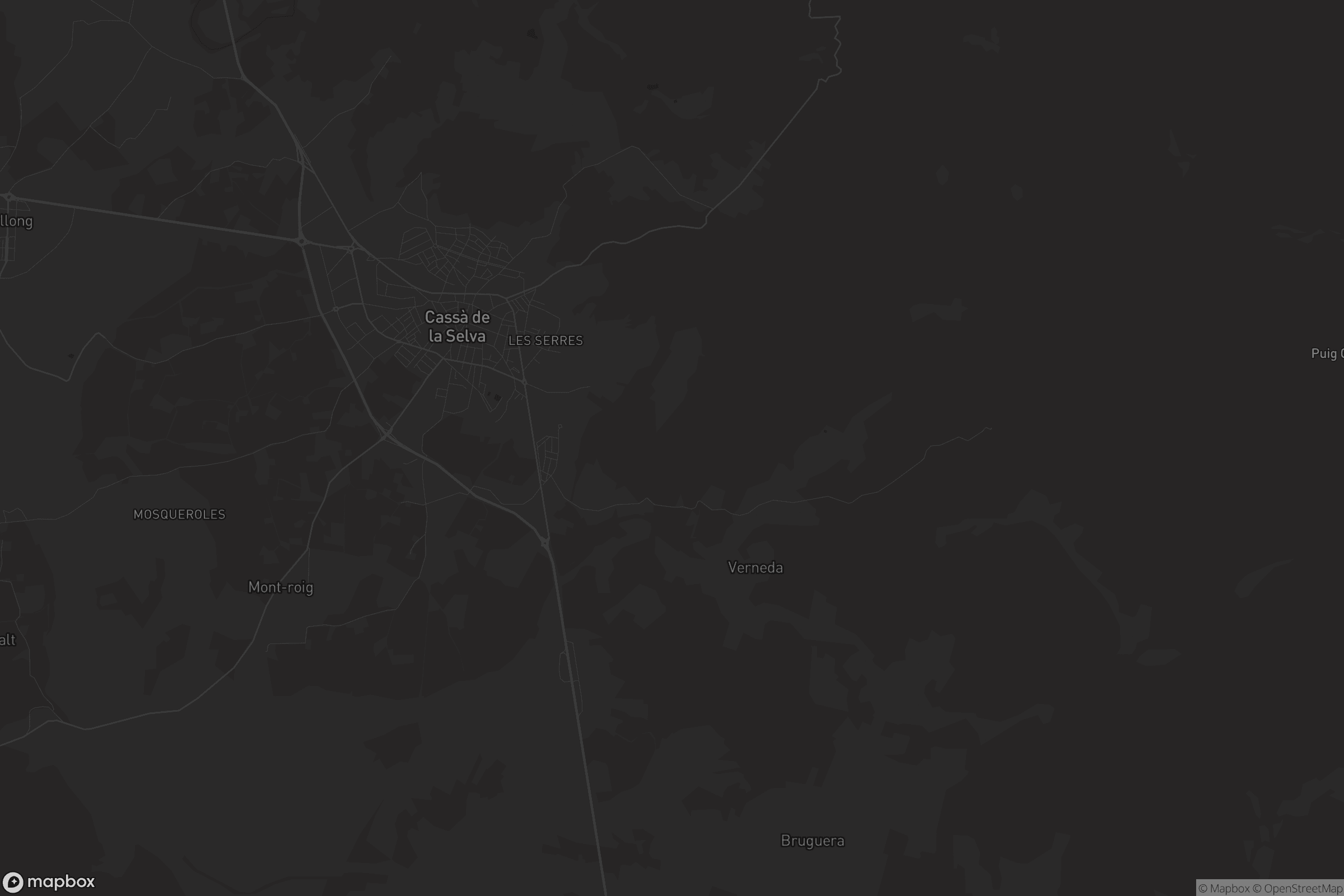 Mapa de Cassà de la Selva