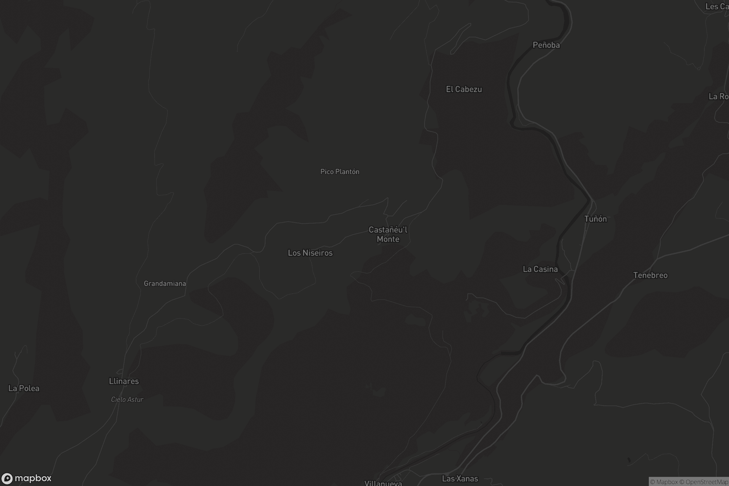 Mapa de Castañeo'l Monte