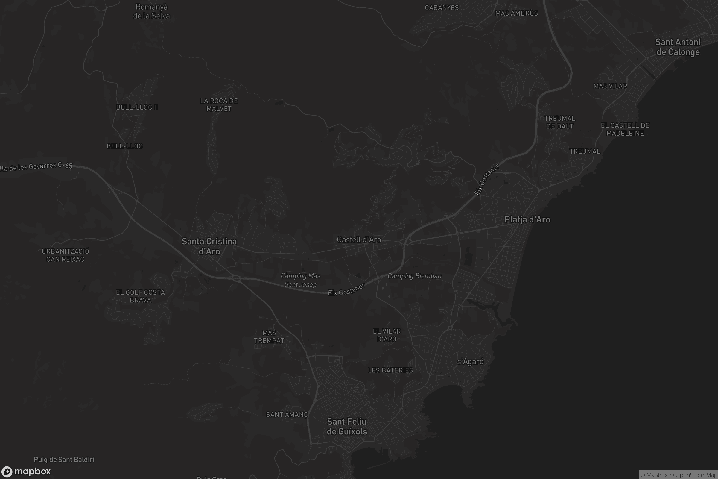 Mapa de Castell d'Aro