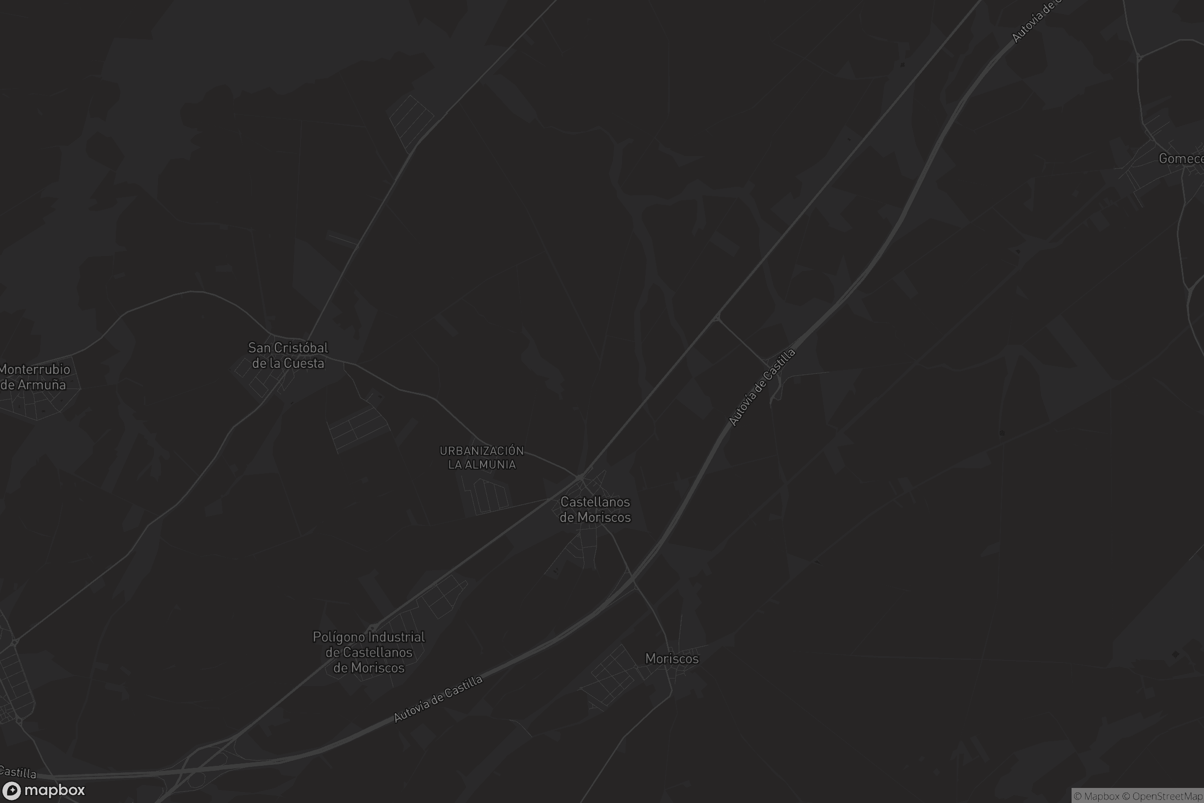 Mapa de Castellanos de Moriscos