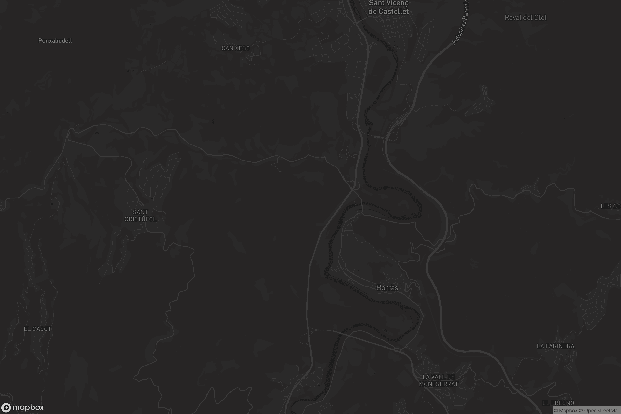 Mapa de Castellbell i el Vilar