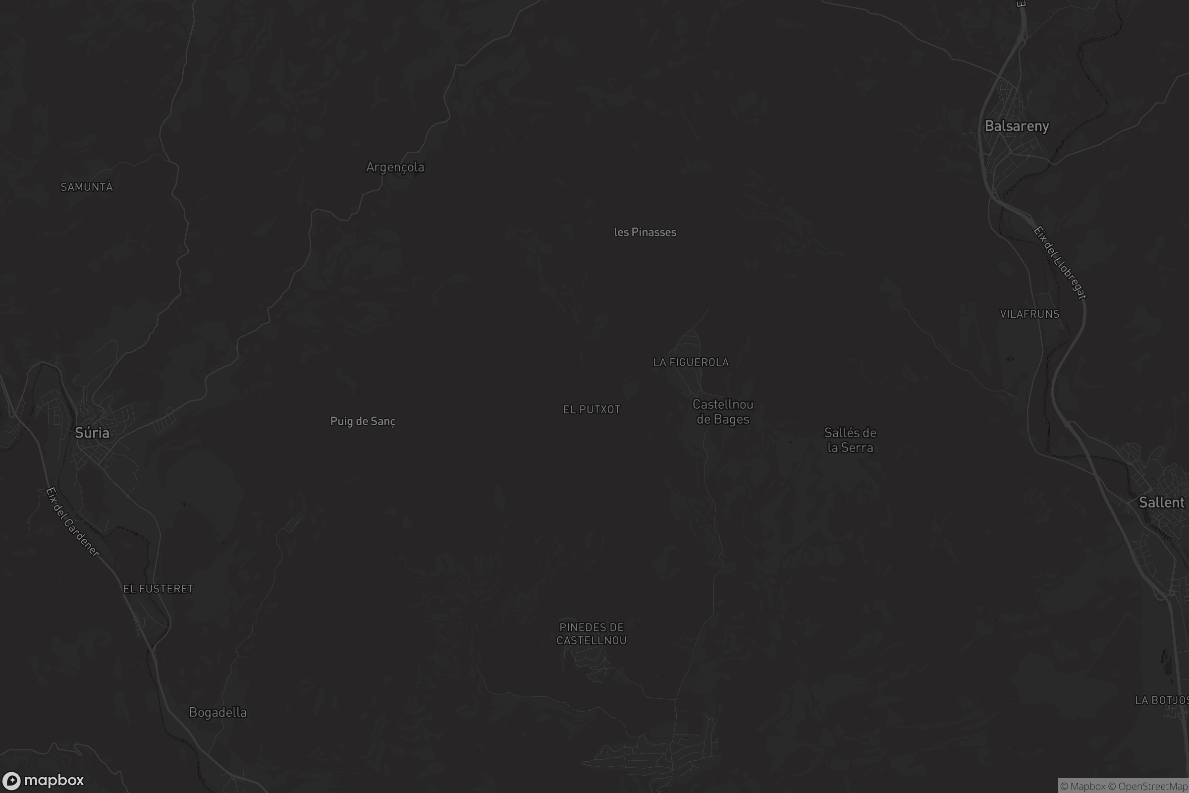 Mapa de Castellnou de Bages