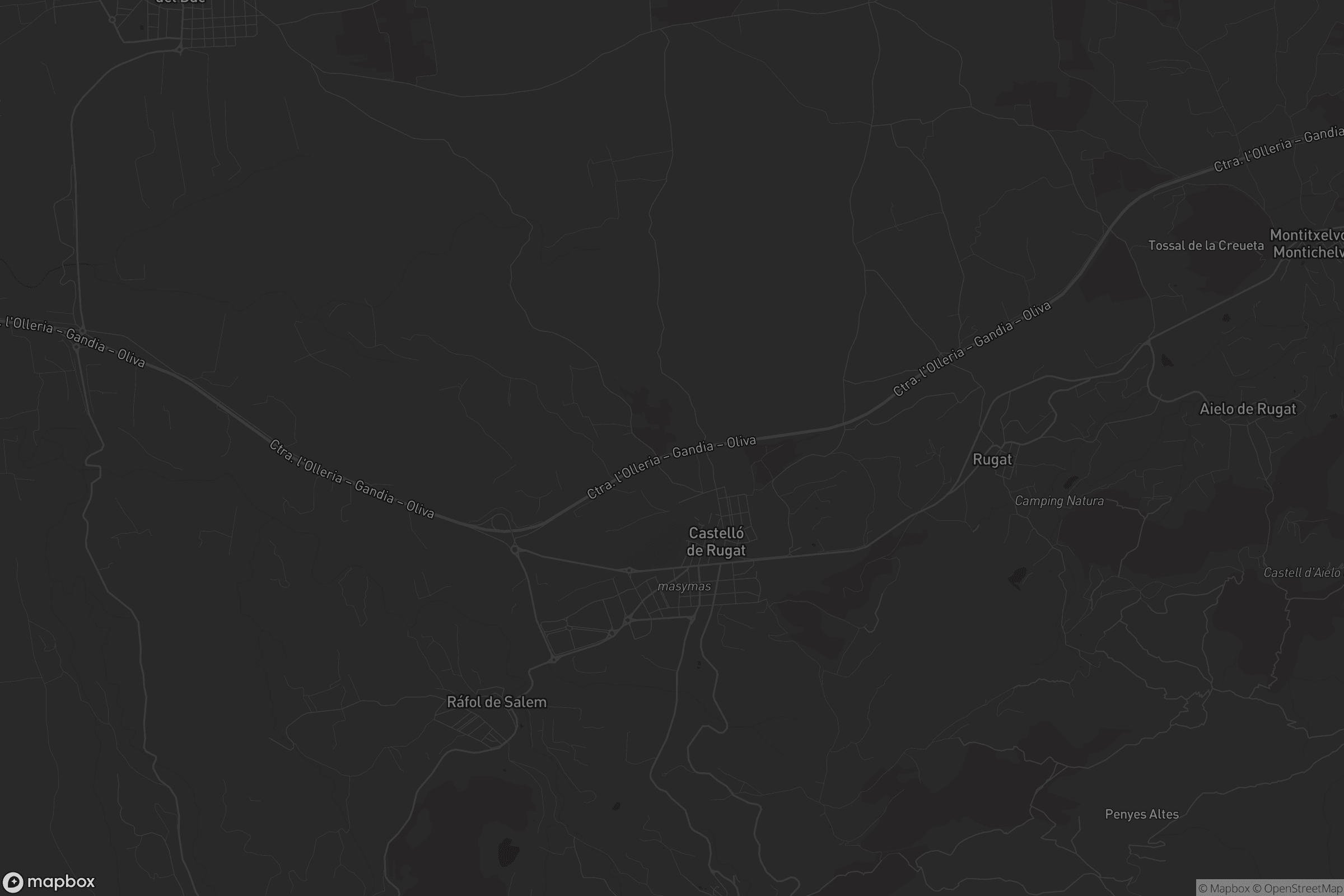 Mapa de Castelló de Rugat