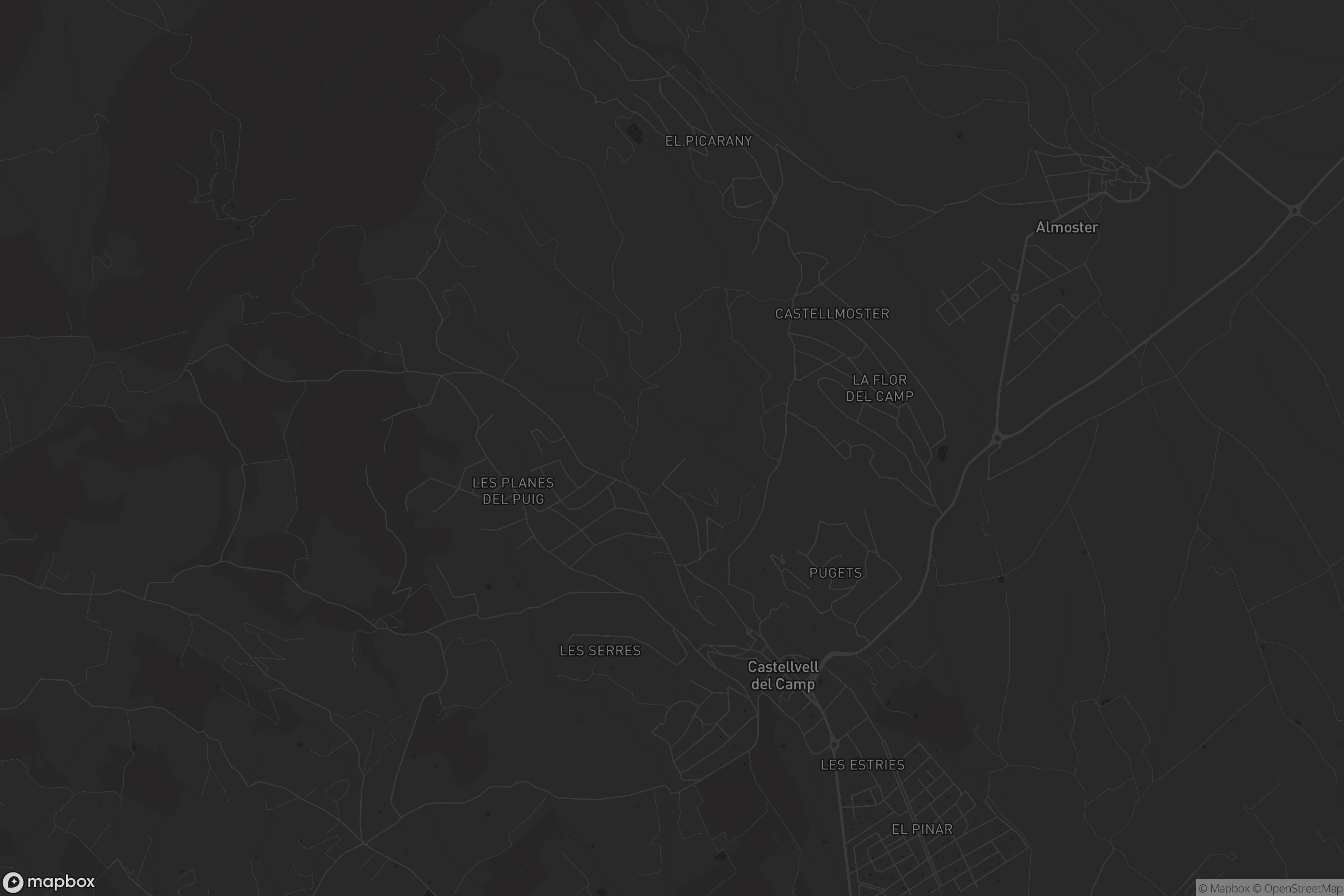 Mapa de Castellvell del Camp