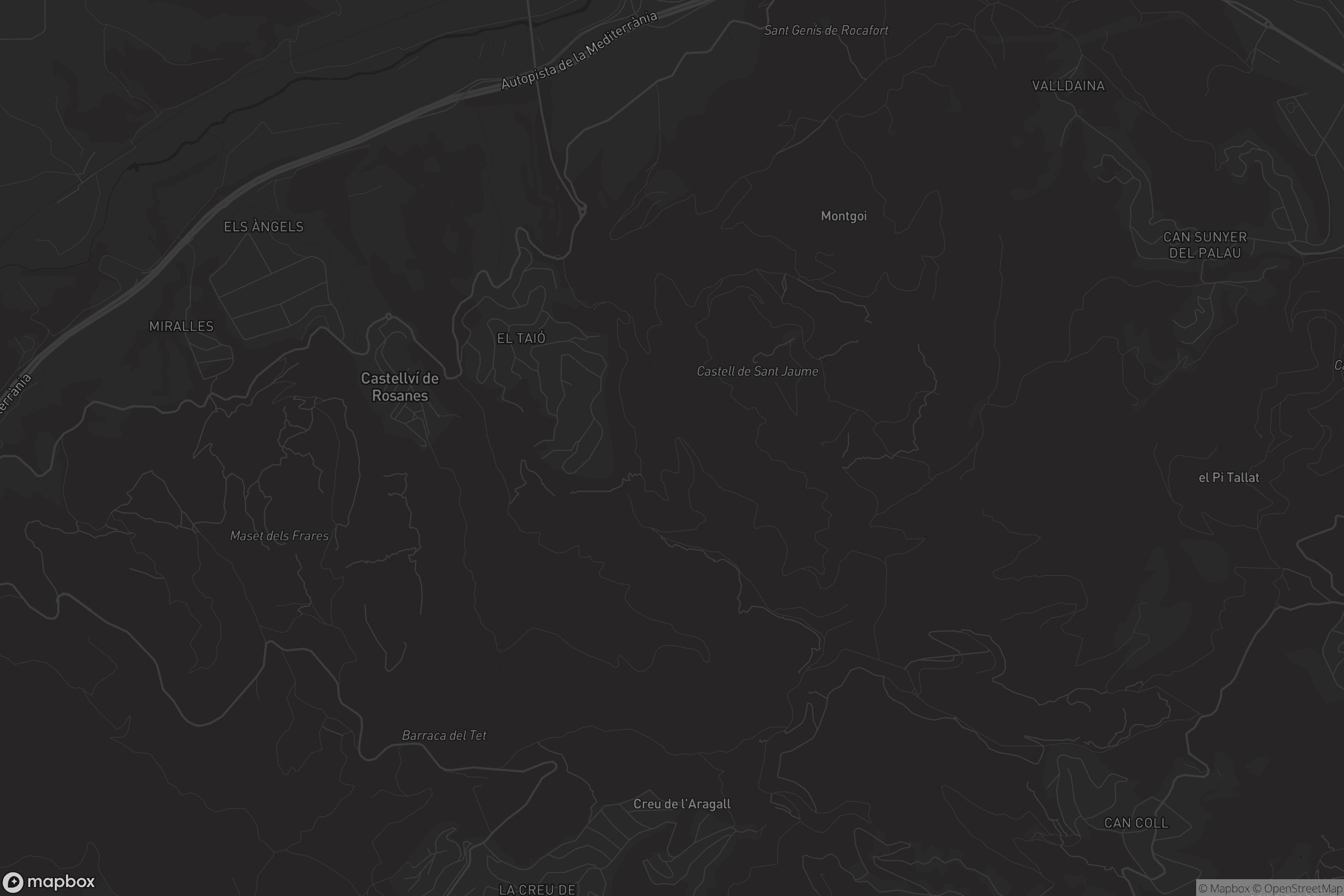 Mapa de Castellví de Rosanes