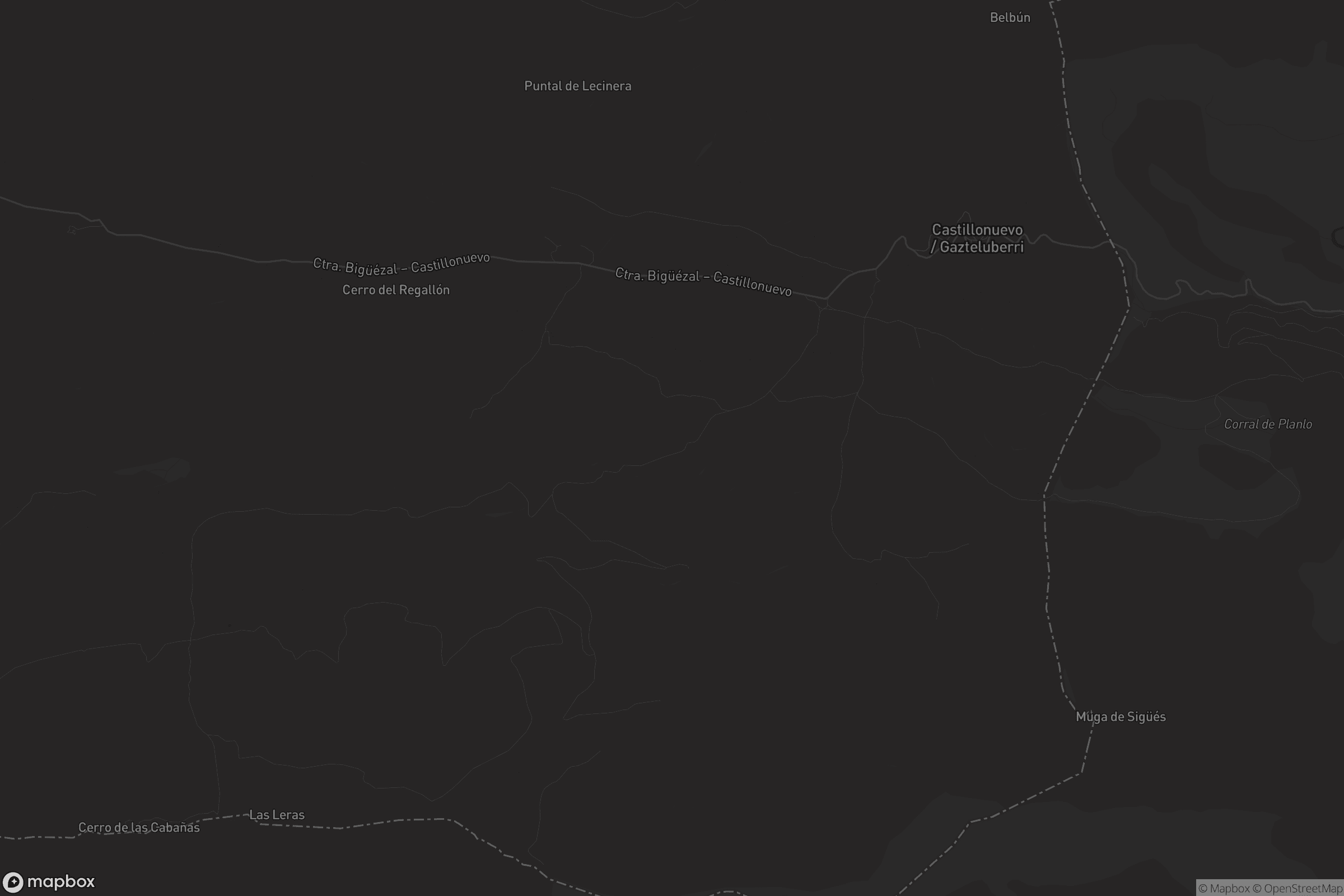 Mapa de Castillonuevo / Gazteluberri