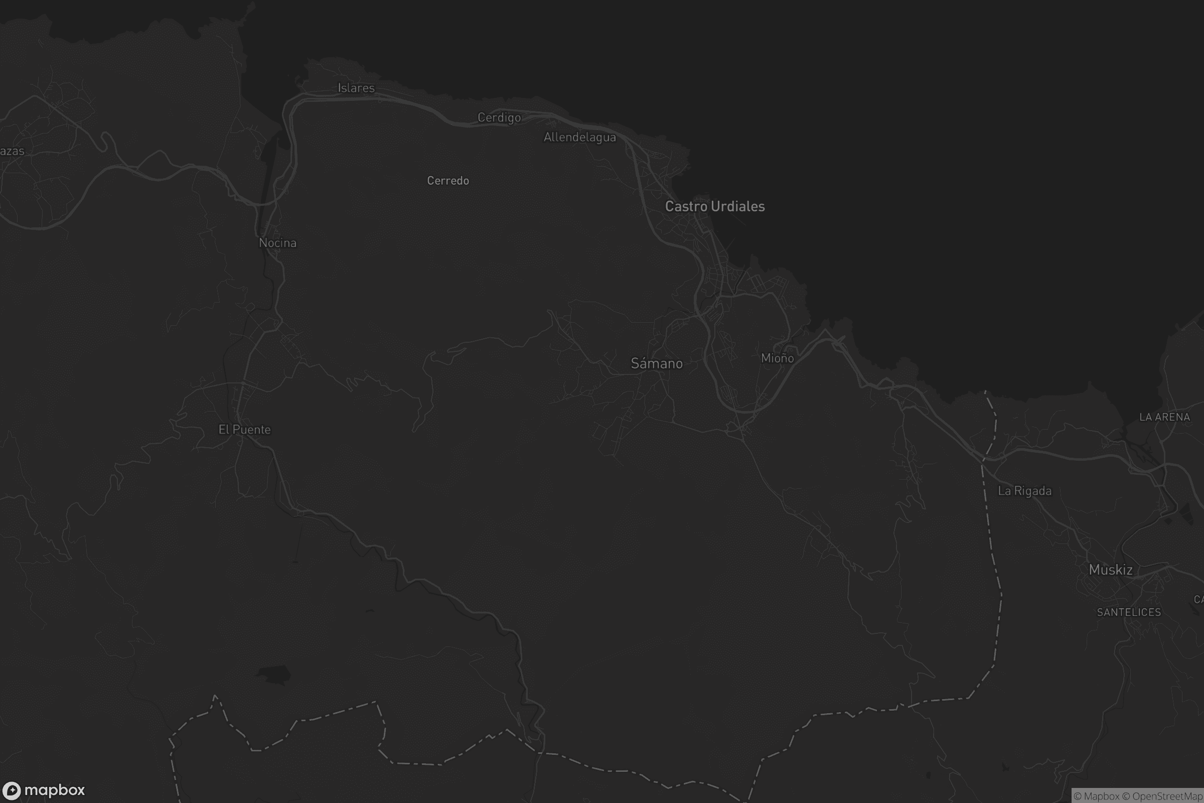 Mapa de Castro-Urdiales
