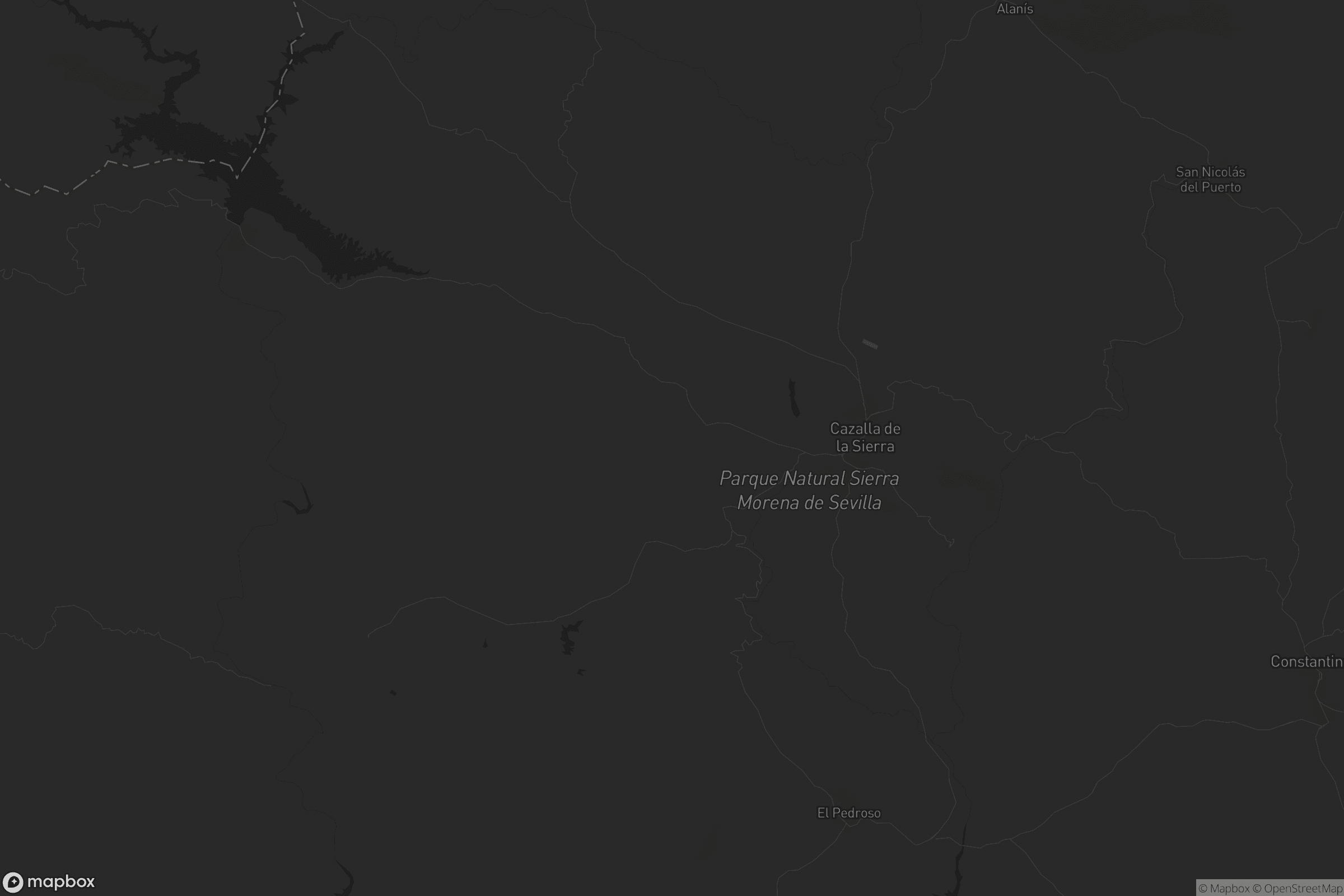 Mapa de Cazalla de la Sierra