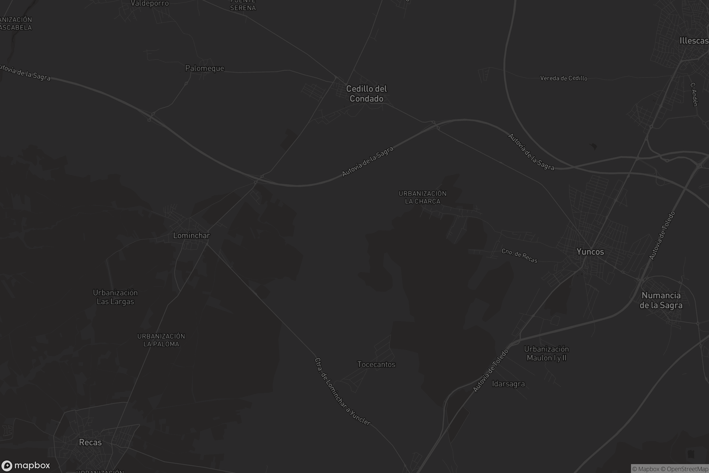 Mapa de Cedillo del Condado