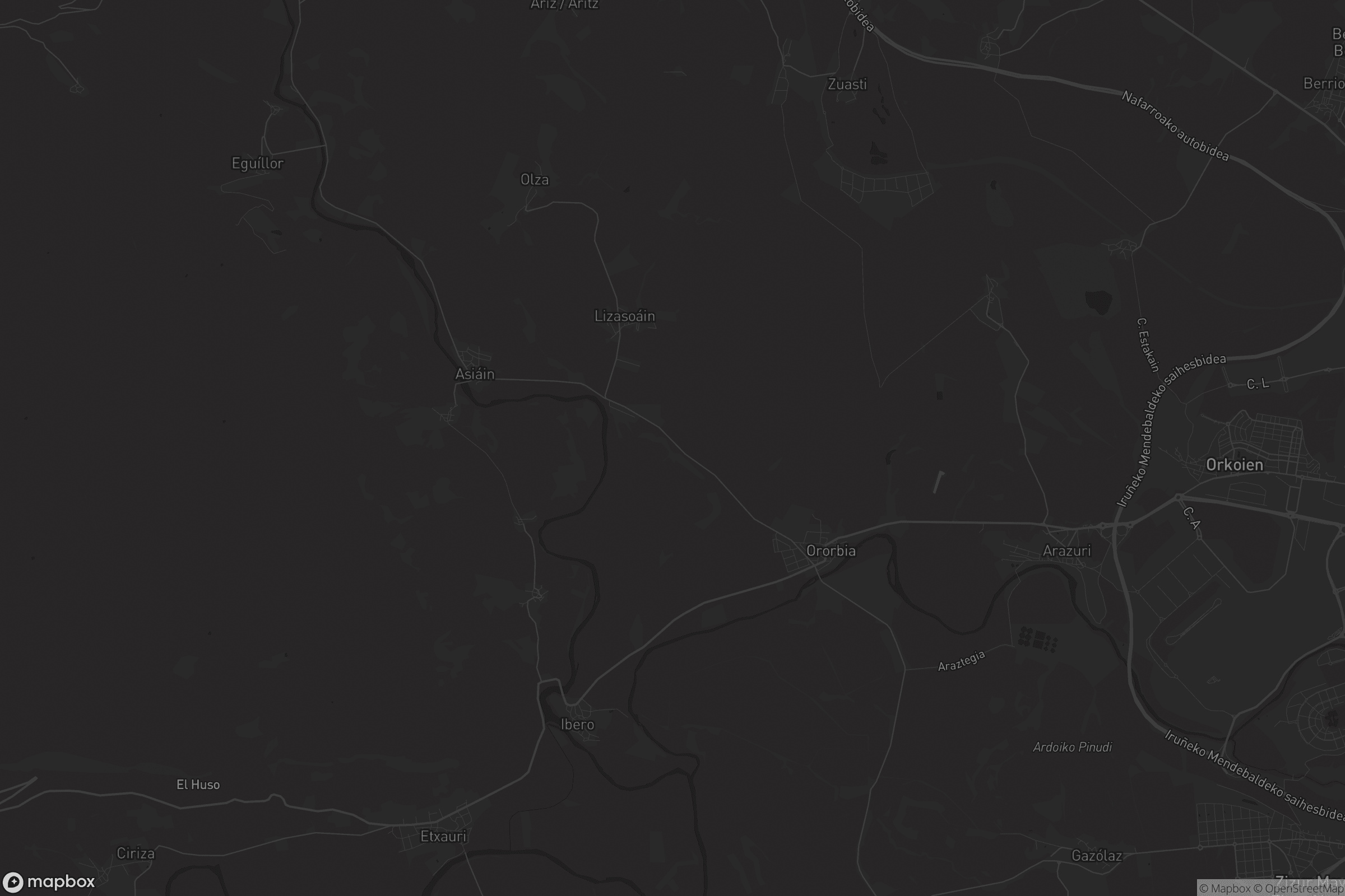 Mapa de Cendea de Olza / Oltza Zendea