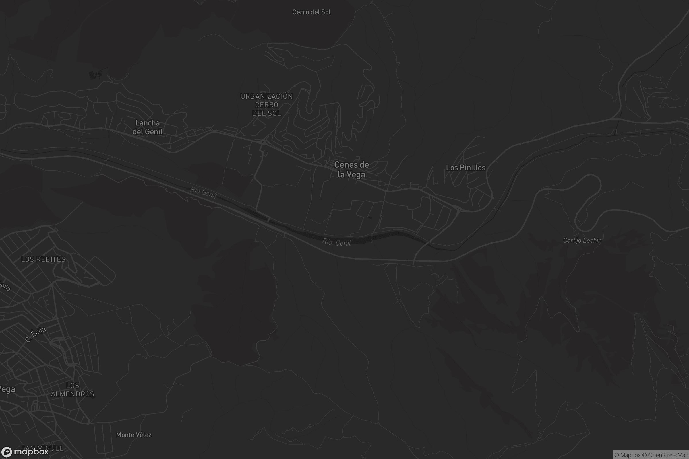 Mapa de Cenes de la Vega