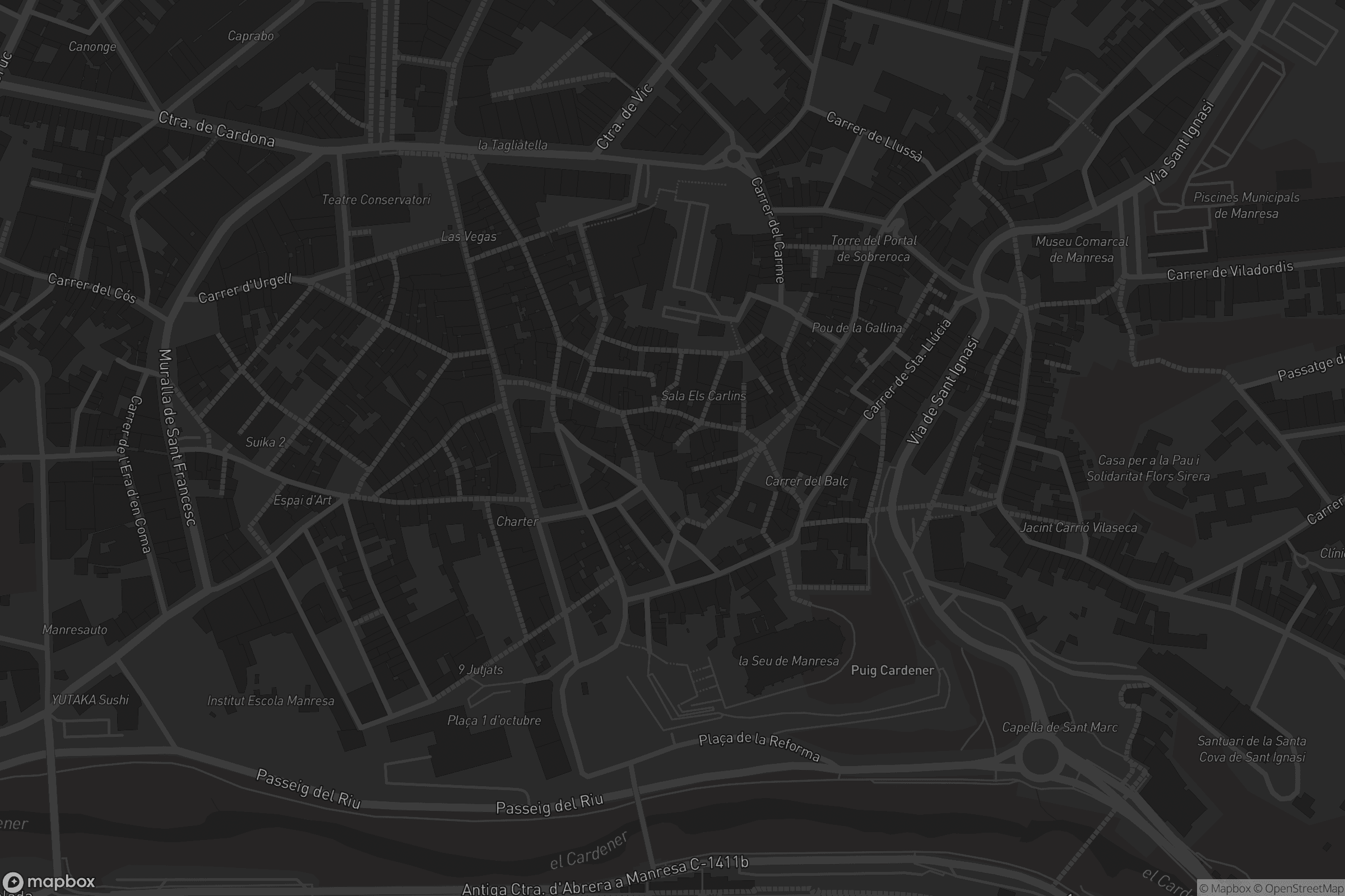 Mapa de Centre Històric de Manresa