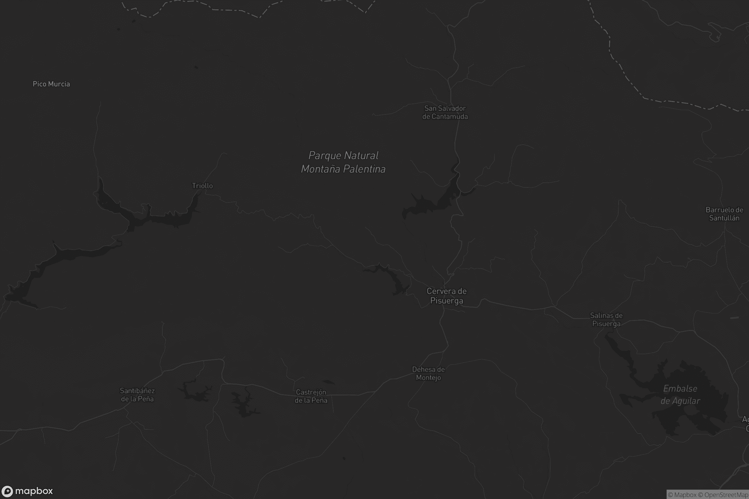 Mapa de Cervera de Pisuerga