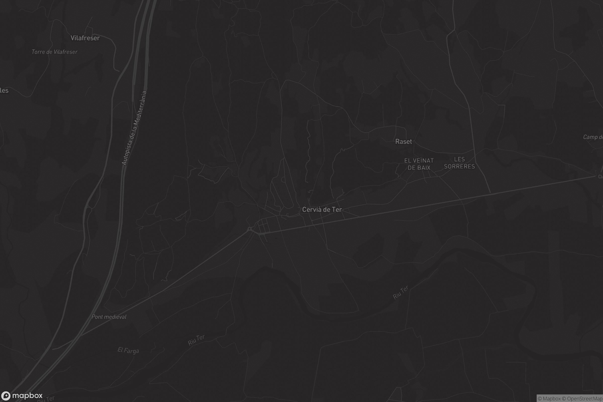 Mapa de Cervià de Ter