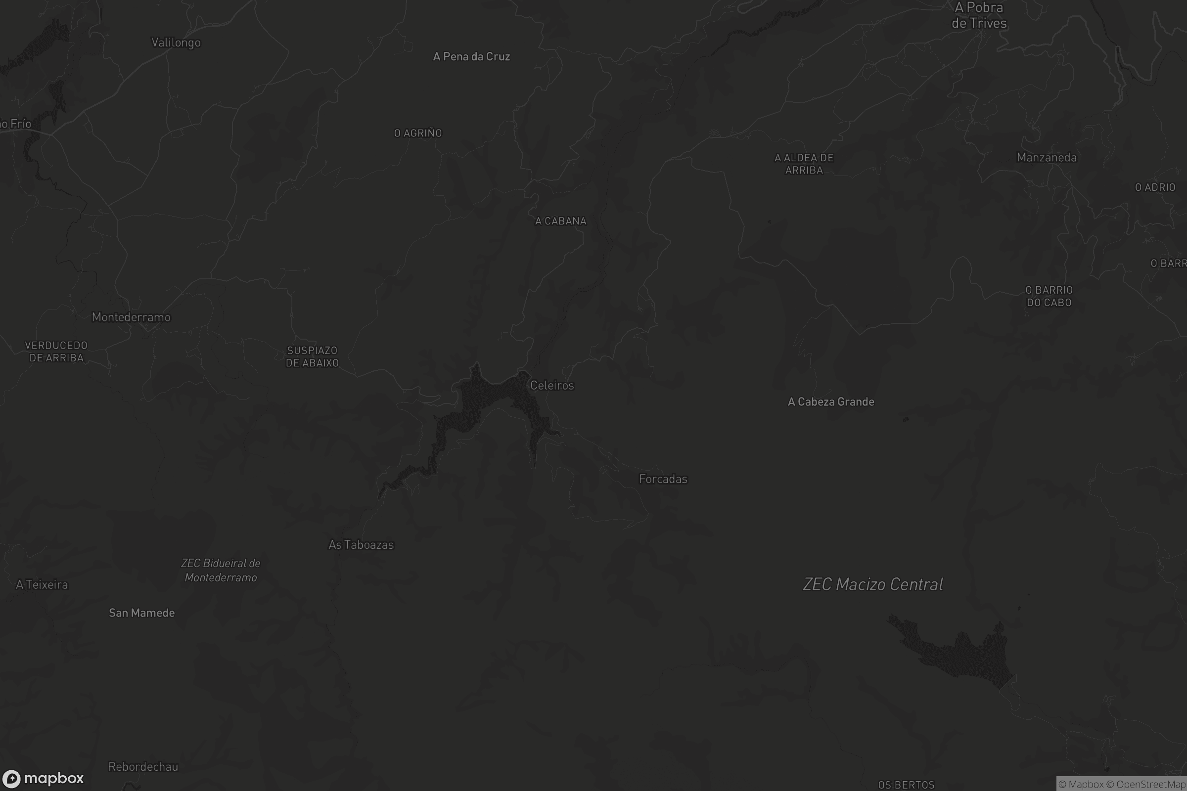 Mapa de Chandrexa de Queixa