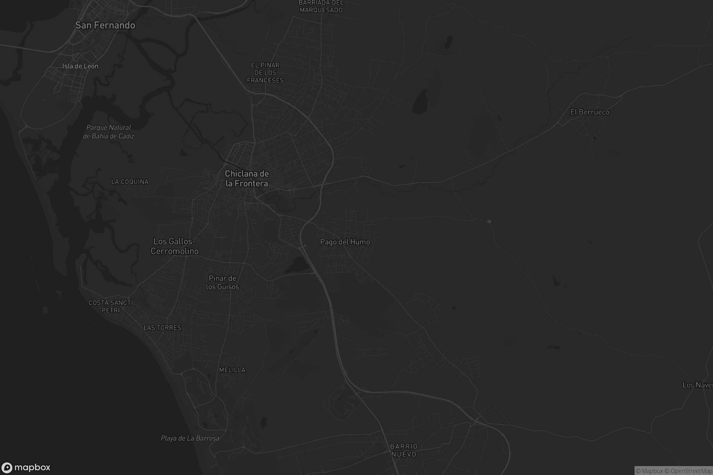 Mapa de Chiclana de la Frontera