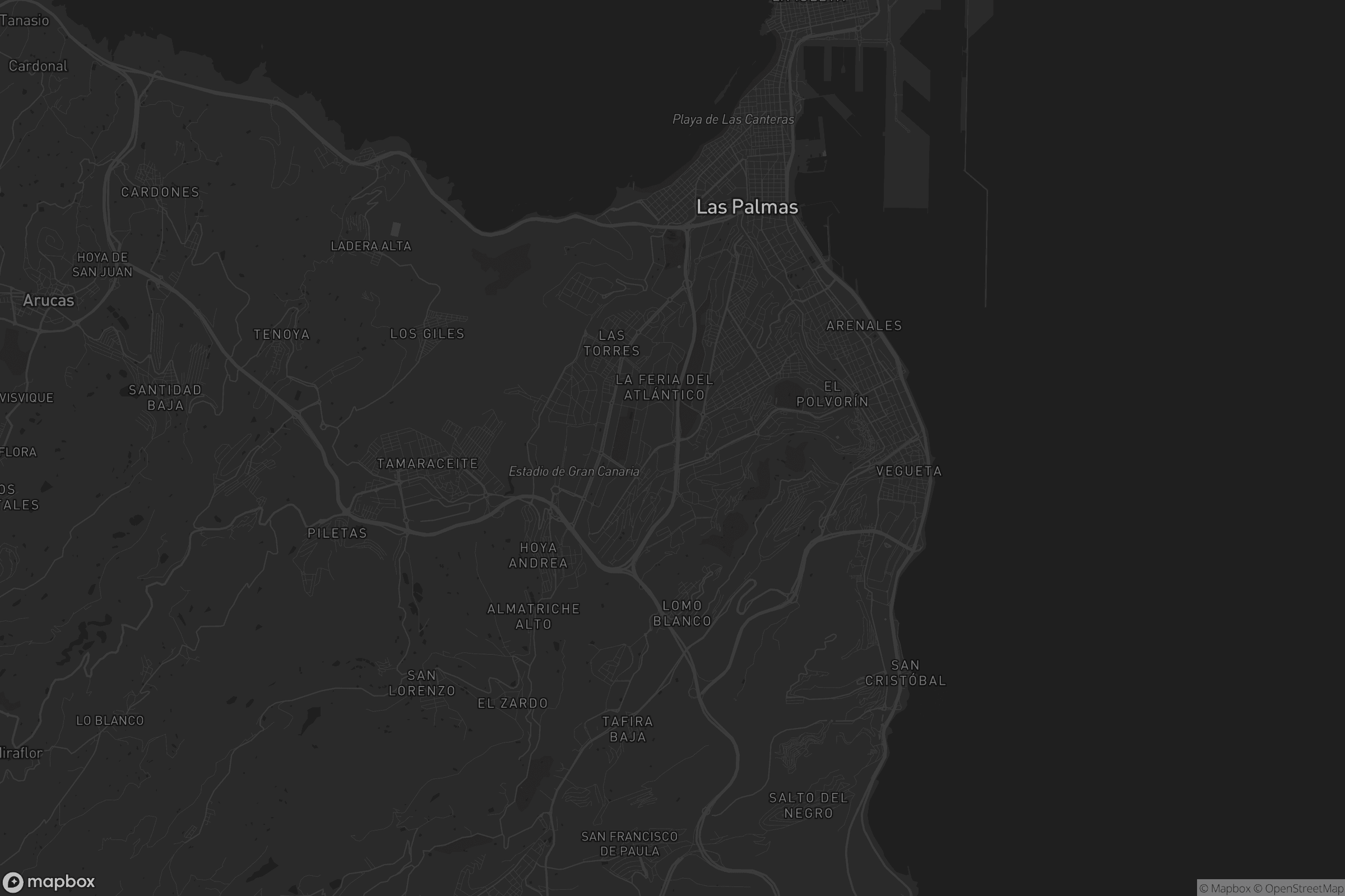 Mapa de Cinco Continentes