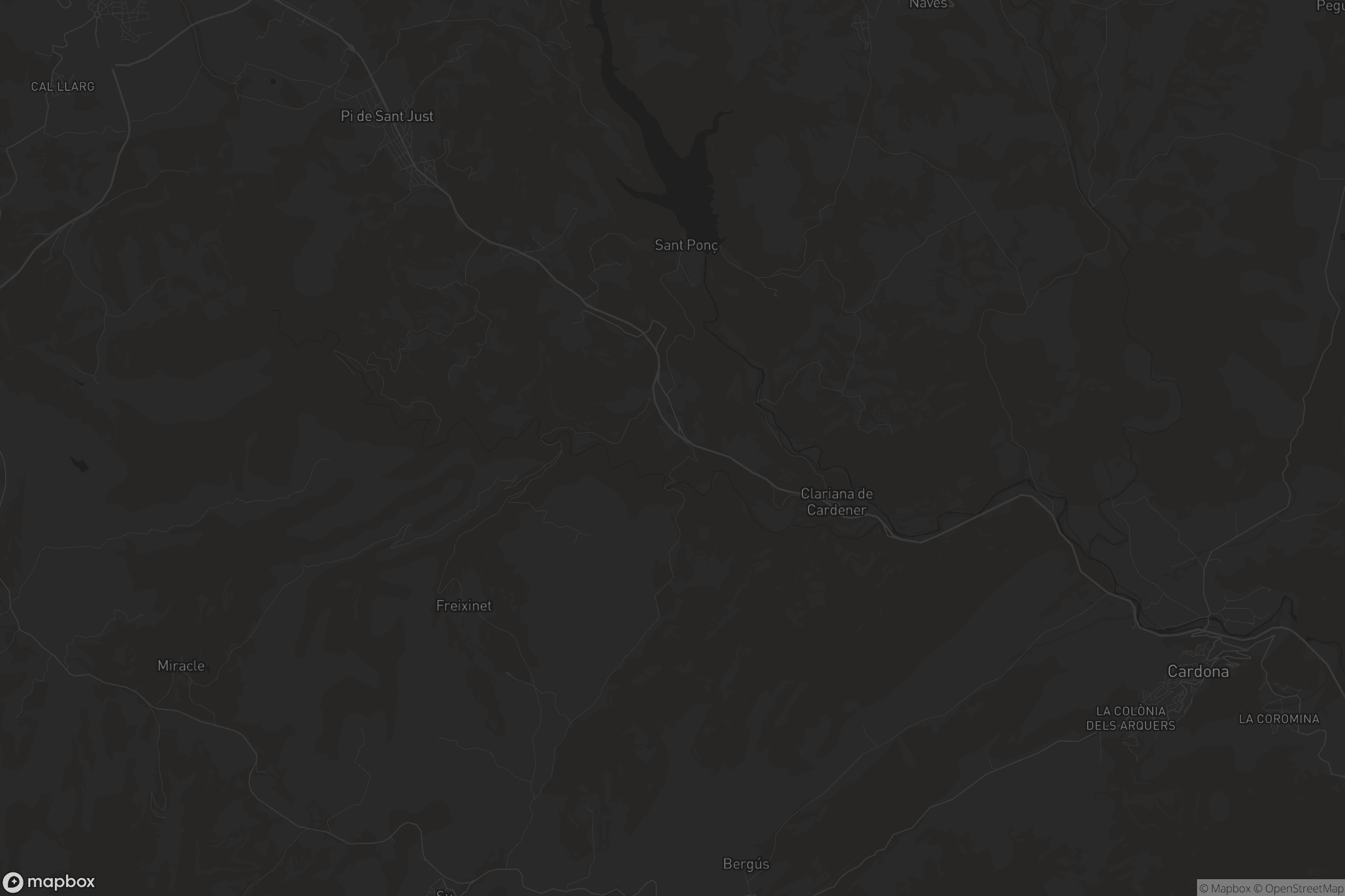 Mapa de Clariana de Cardener