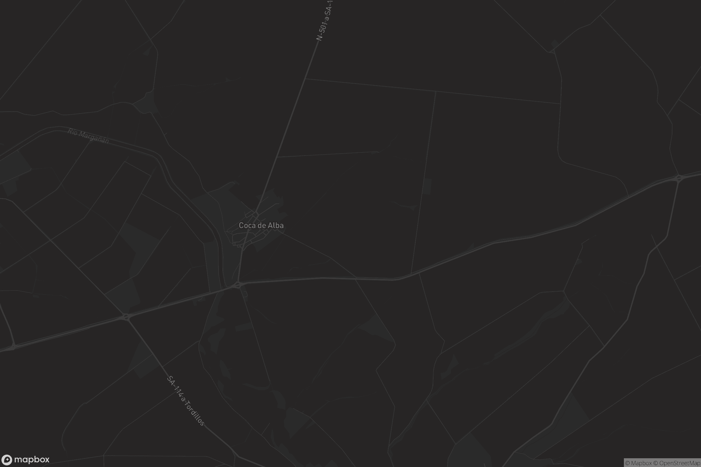 Mapa de Coca de Alba