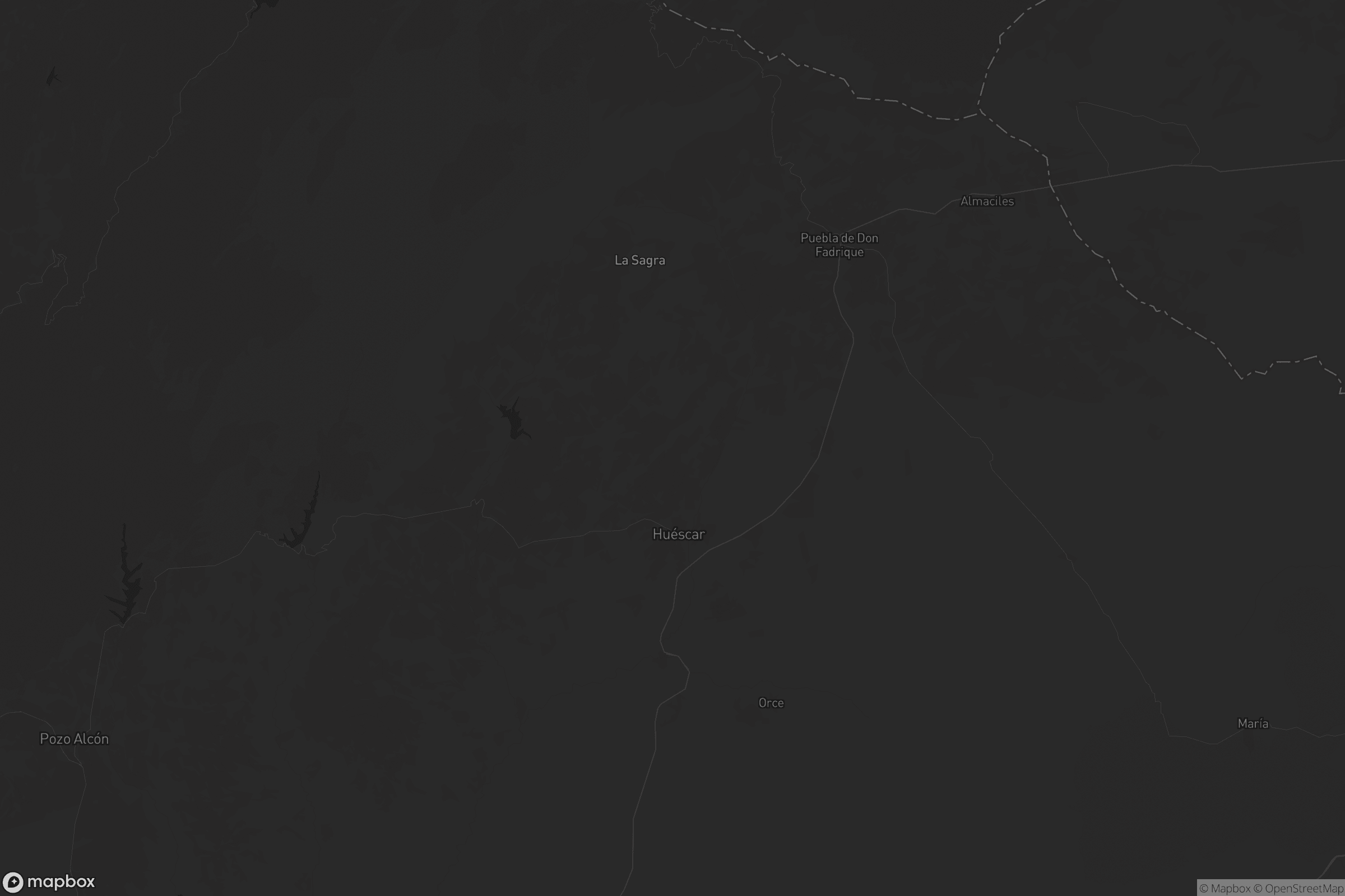 Mapa de Comarca de Huéscar