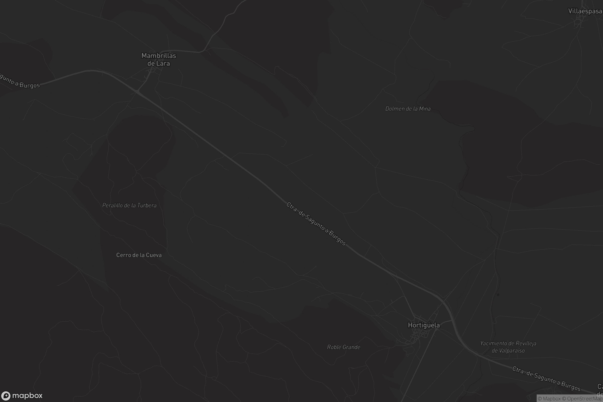 Mapa de Comunidad de Hortigüela, Mambrillas de Lara, Jurisdicción de Lara y Campolara