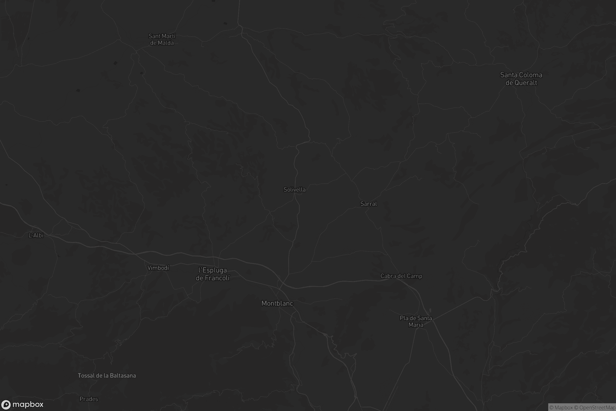 Mapa de Conca de Barberà