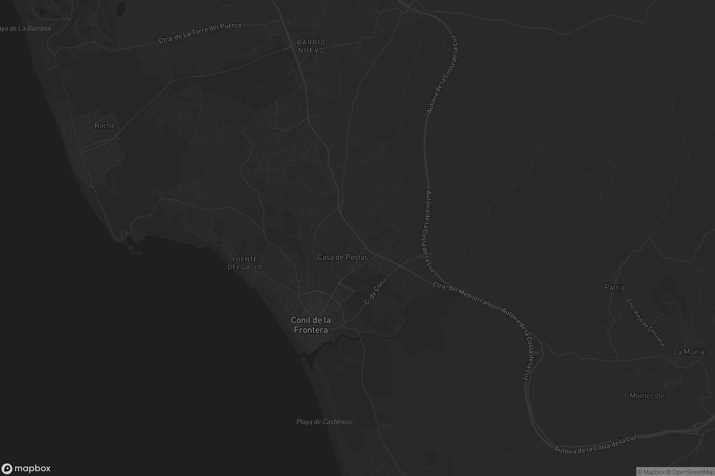Mapa de Conil de la Frontera