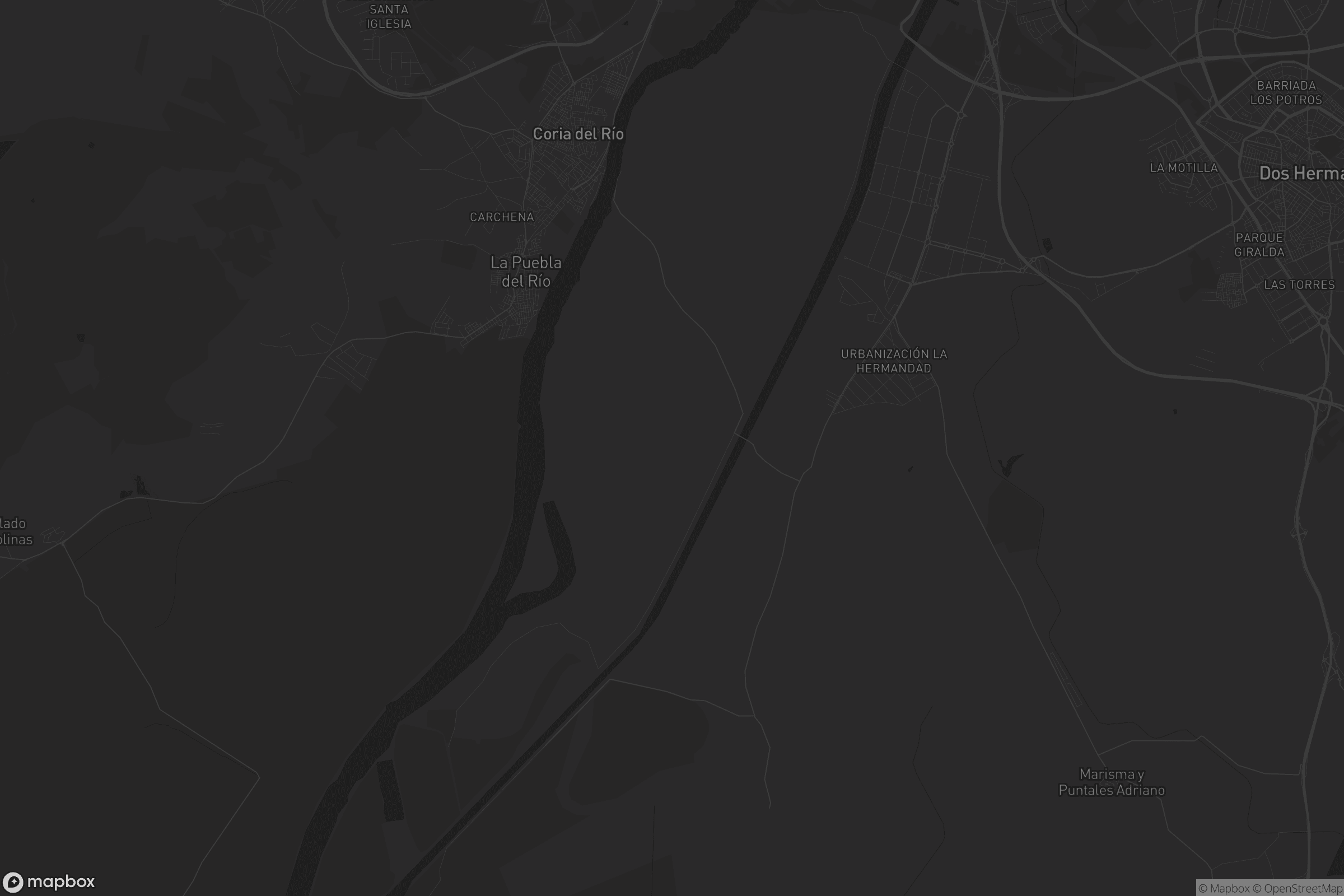 Mapa de Coria del Río