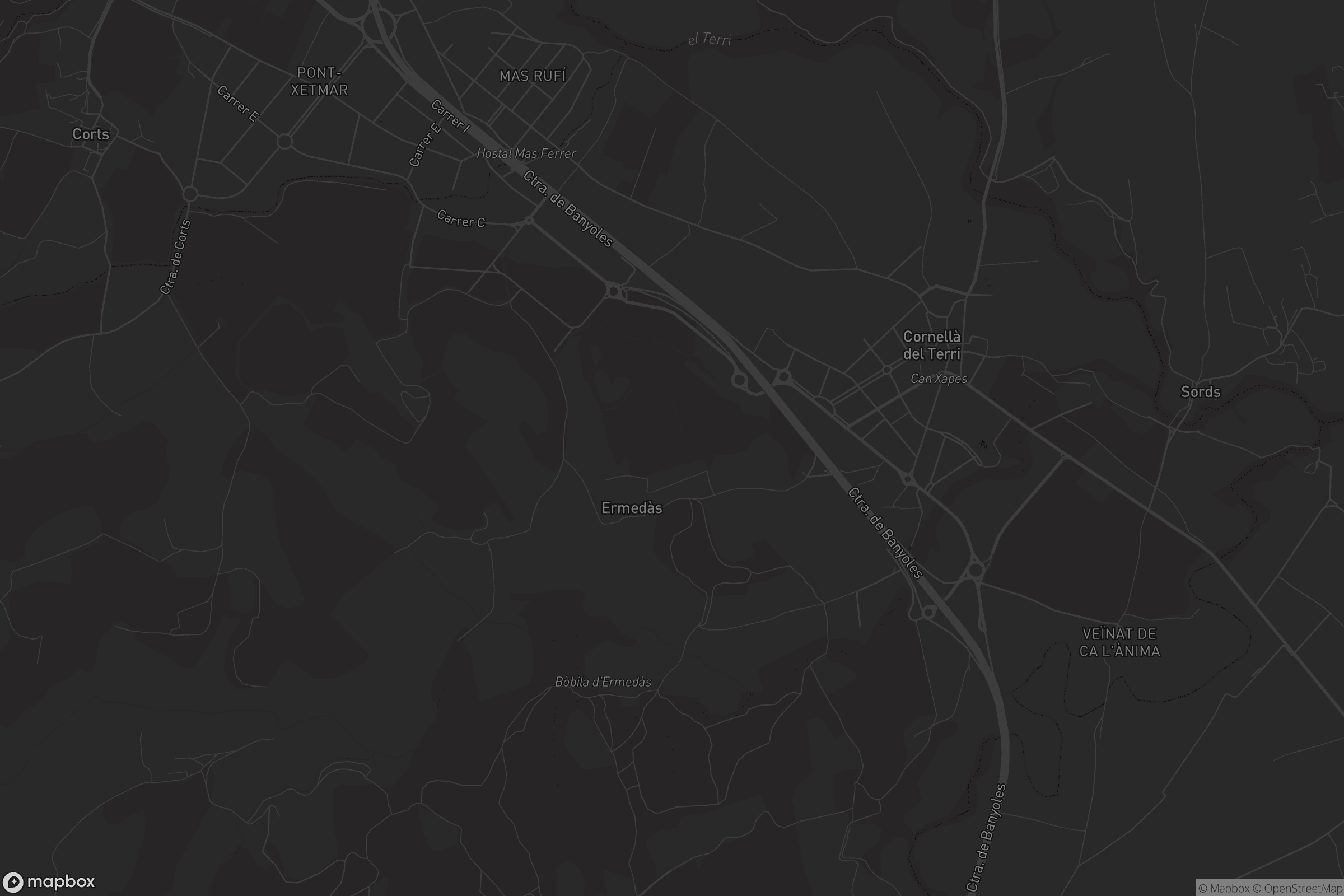 Mapa de Cornellà del Terri