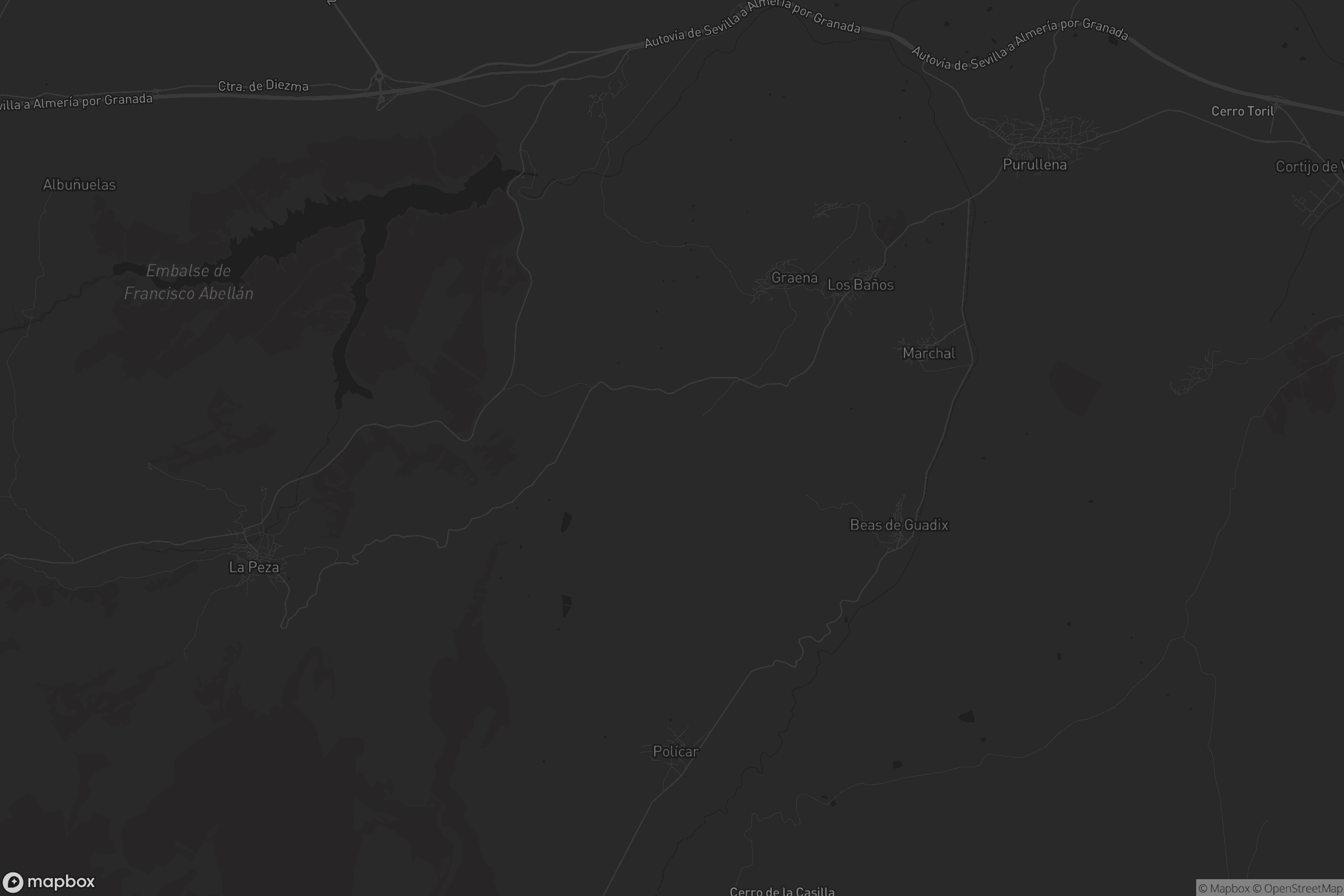 Mapa de Cortes y Graena