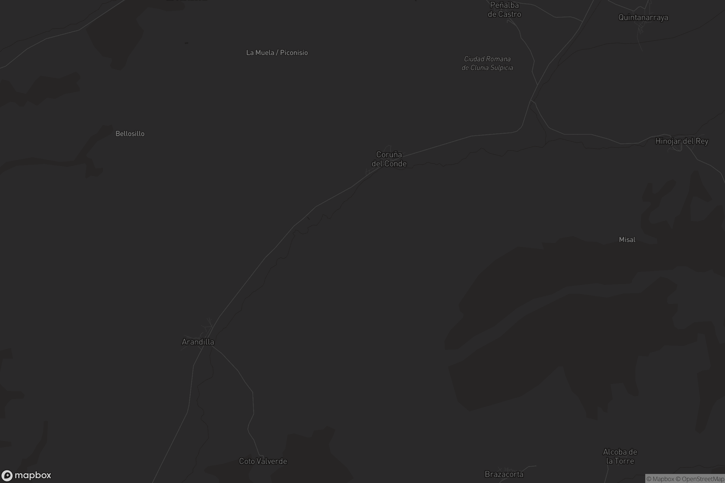 Mapa de Coruña del Conde