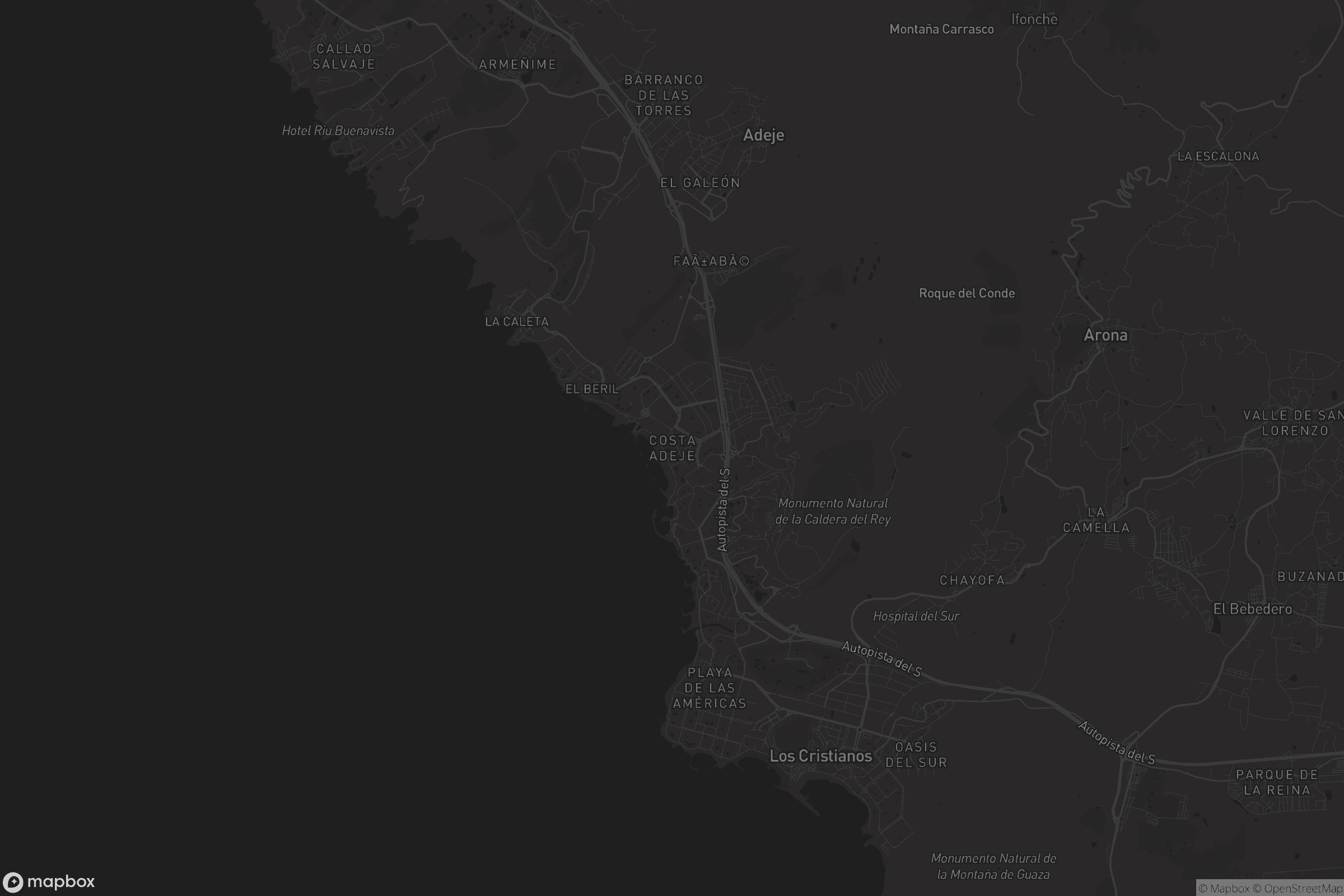 Mapa de Costa Adeje