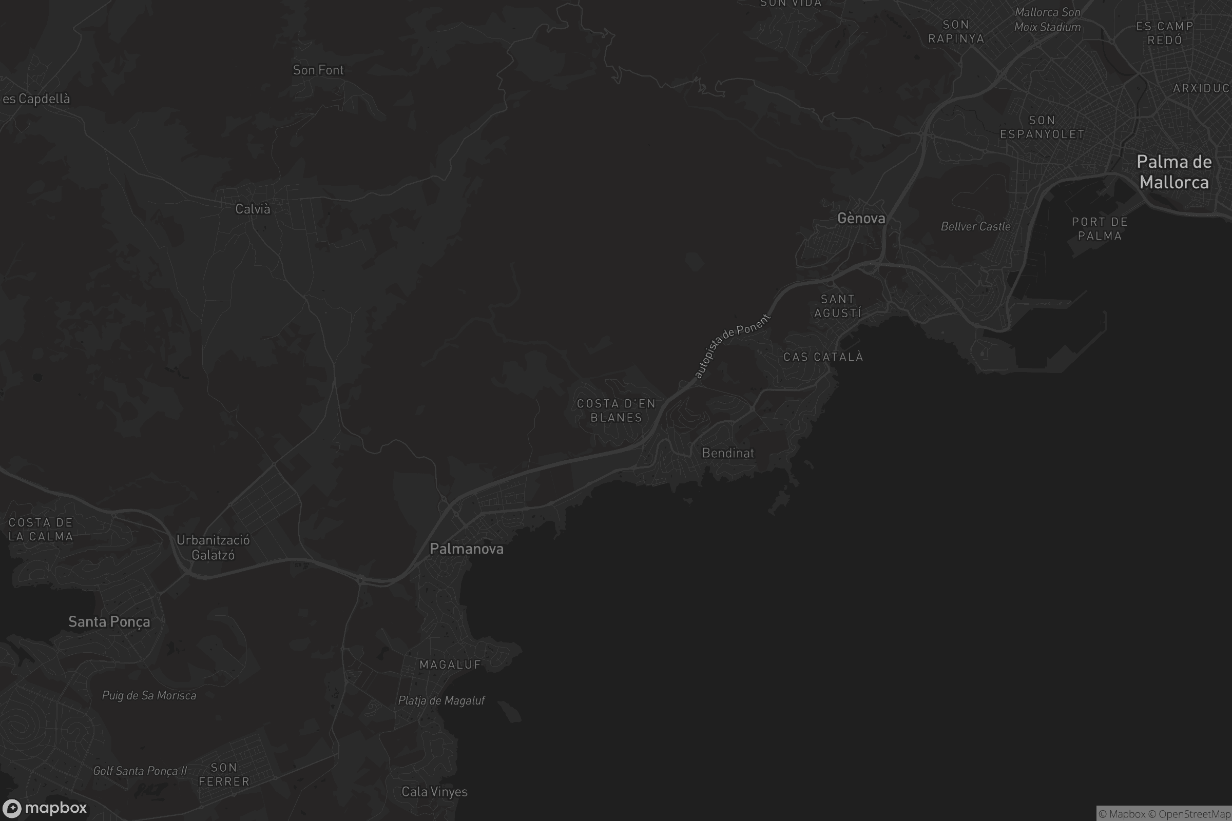 Mapa de Costa d'en Blanes