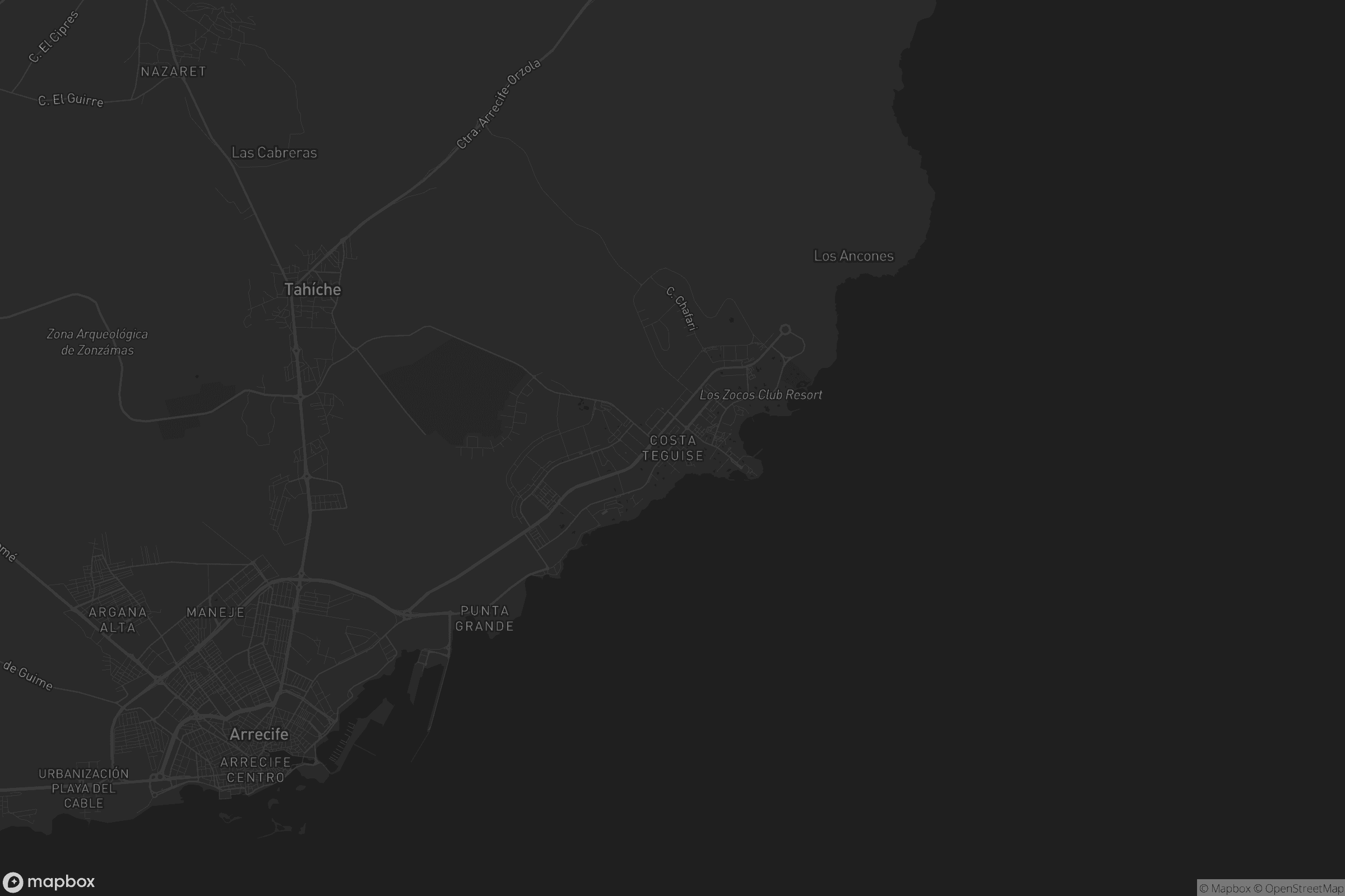 Mapa de Costa Teguise