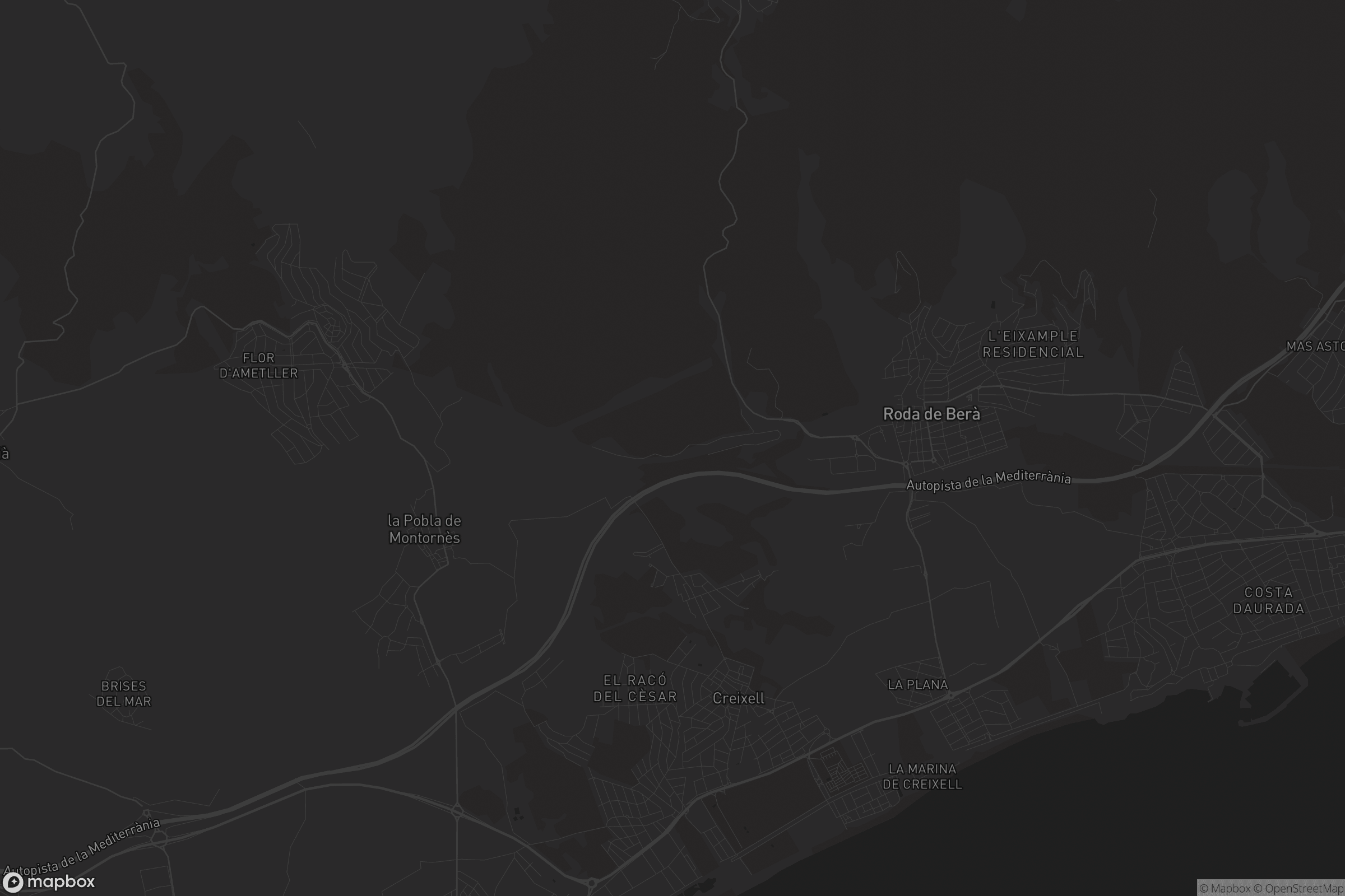 Mapa de Creixell